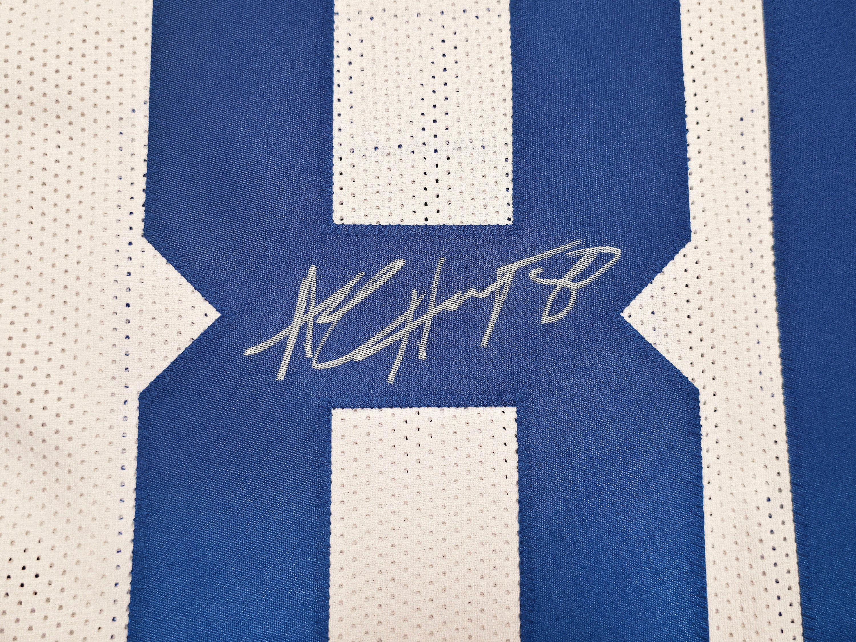 Dallas Cowboys Alvin Harper Autographed White Jersey Beckett BAS Witness Stock #253766 - Image 3