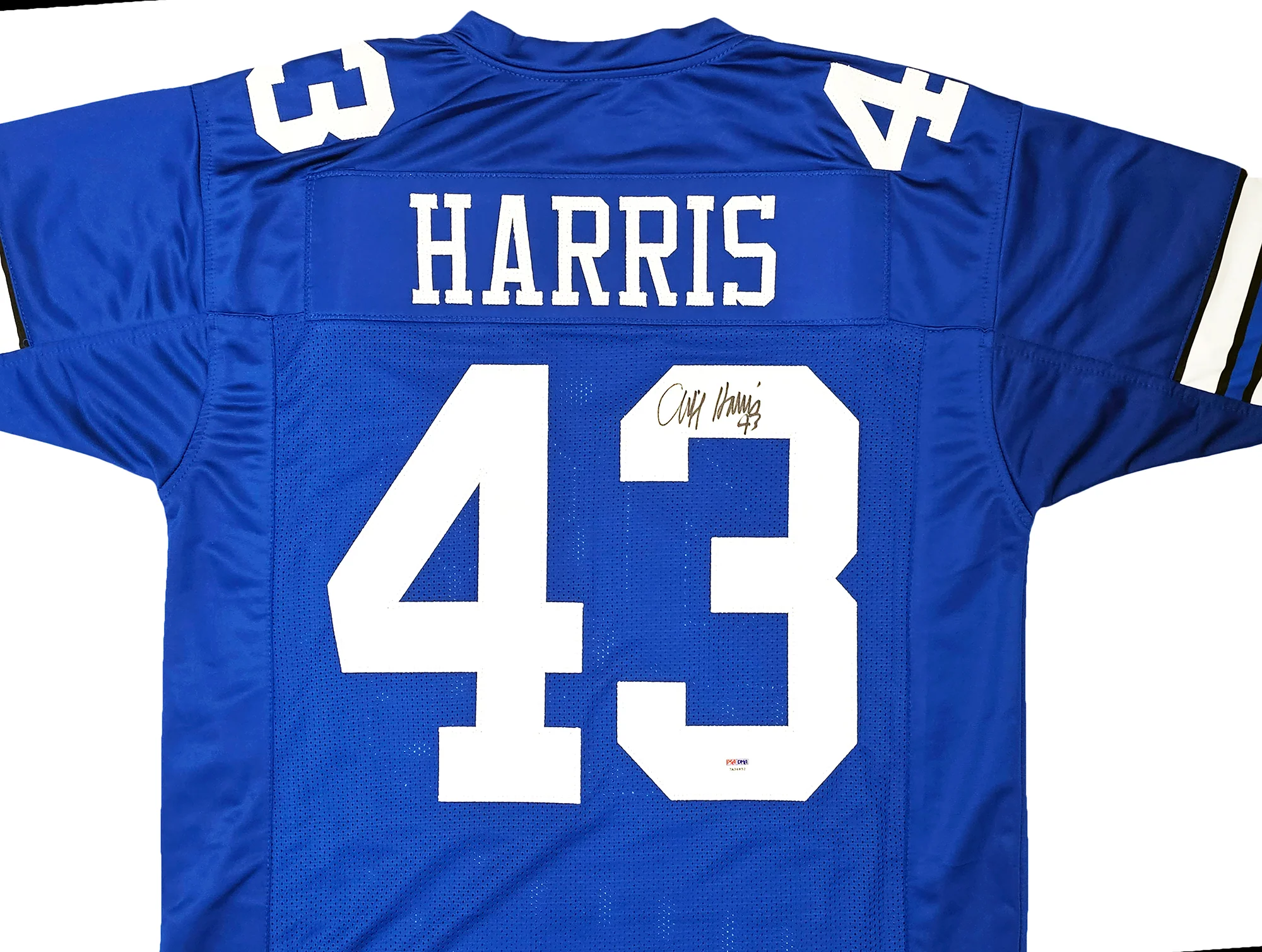 Dallas Cowboys Cliff Harris Autographed Blue Jersey PSA/DNA Stock #216613 - Image 3