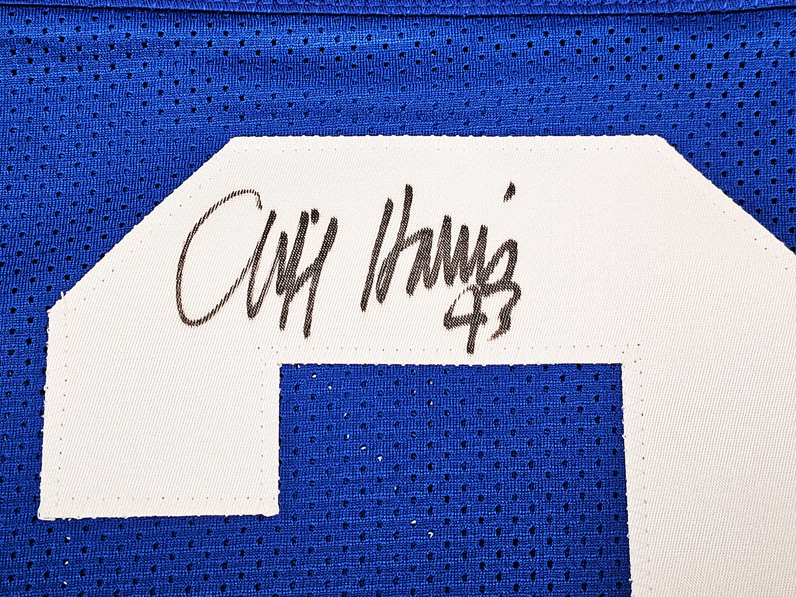 Dallas Cowboys Cliff Harris Autographed Blue Jersey PSA/DNA Stock #216613 - Image 4