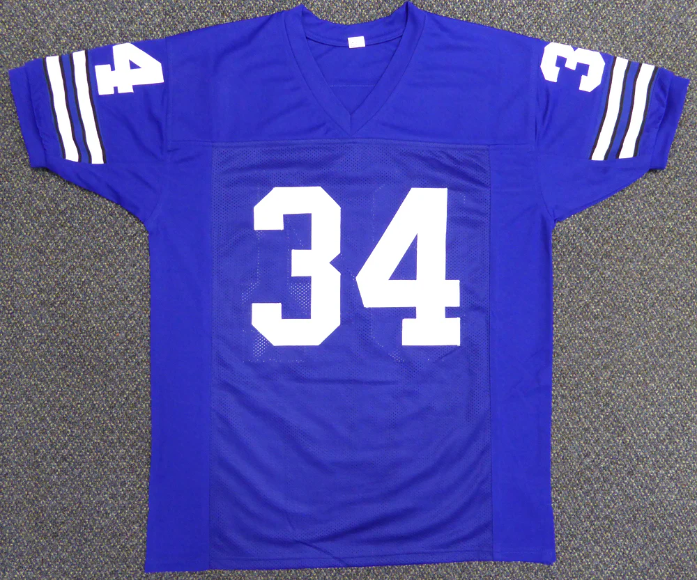 Dallas Cowboys Cornell Green Autographed Blue Jersey Beckett BAS Stock #119723 - Image 4