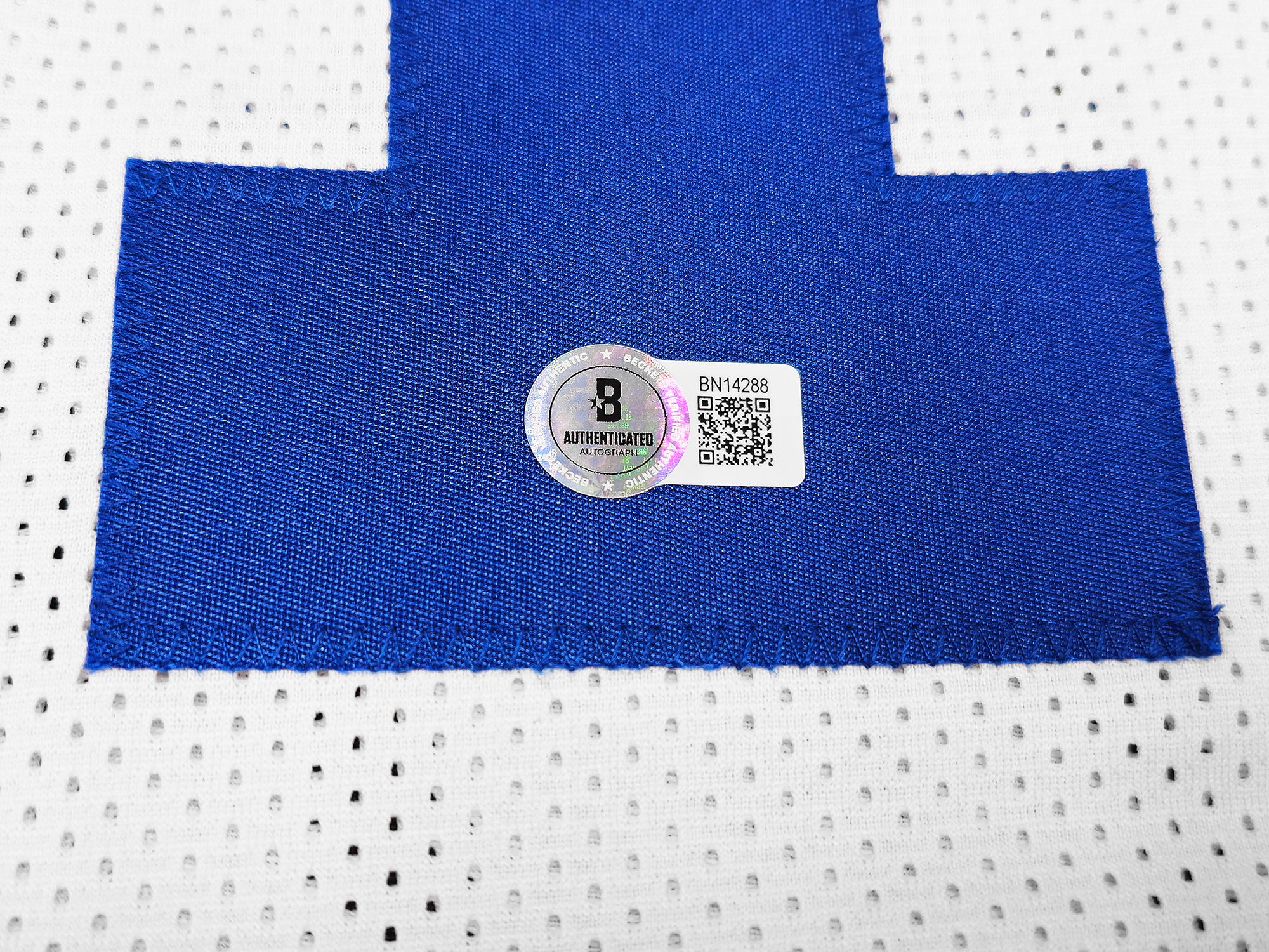Dallas Cowboys Craig Morton Autographed White & Blue Jersey Beckett BAS QR Stock #233738 - Image 5
