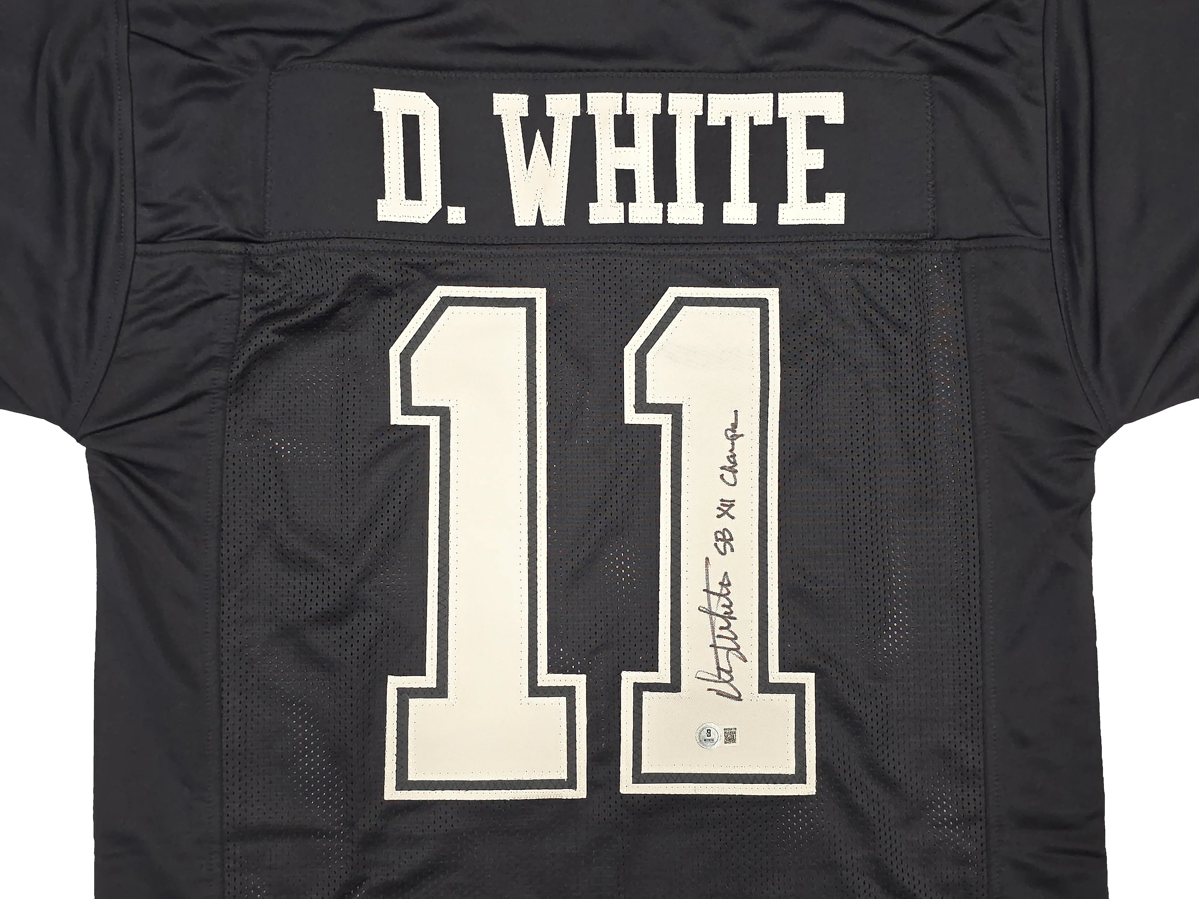 Dallas Cowboys Danny White Autographed Blue Jersey "SB XII Champs" Beckett BAS Witness Stock #260078 - Image 2