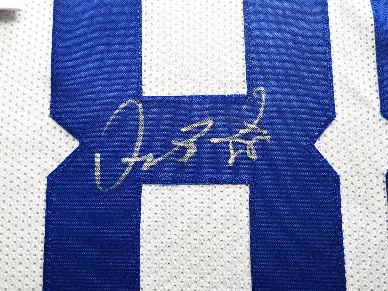 Dallas Cowboys Dez Bryant Autographed Framed White Jersey Beckett BAS Witness Stock #239061 - Image 3