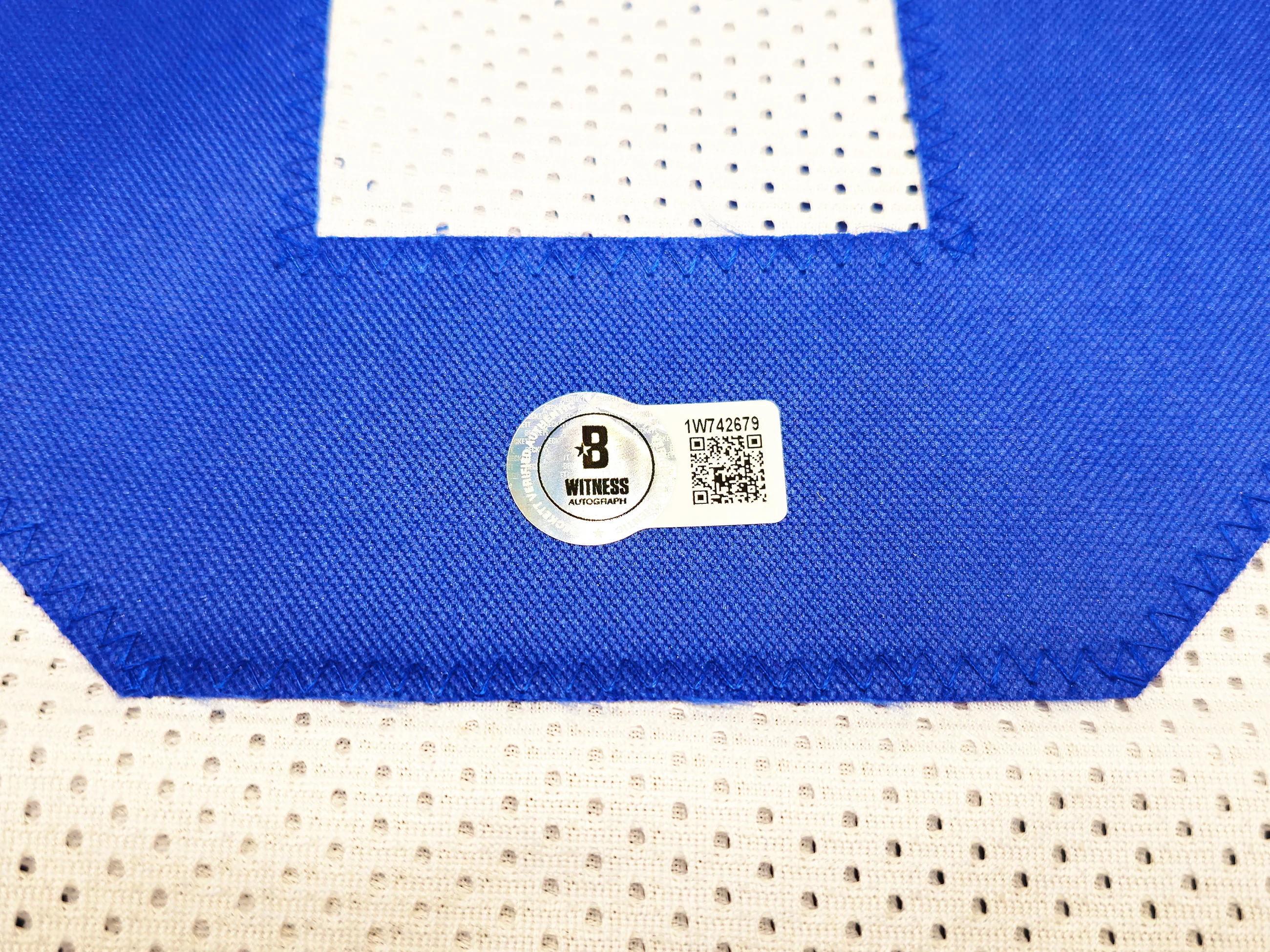 Dallas Cowboys Dez Bryant Autographed White Jersey Beckett BAS Witness Stock #230220 - Image 5