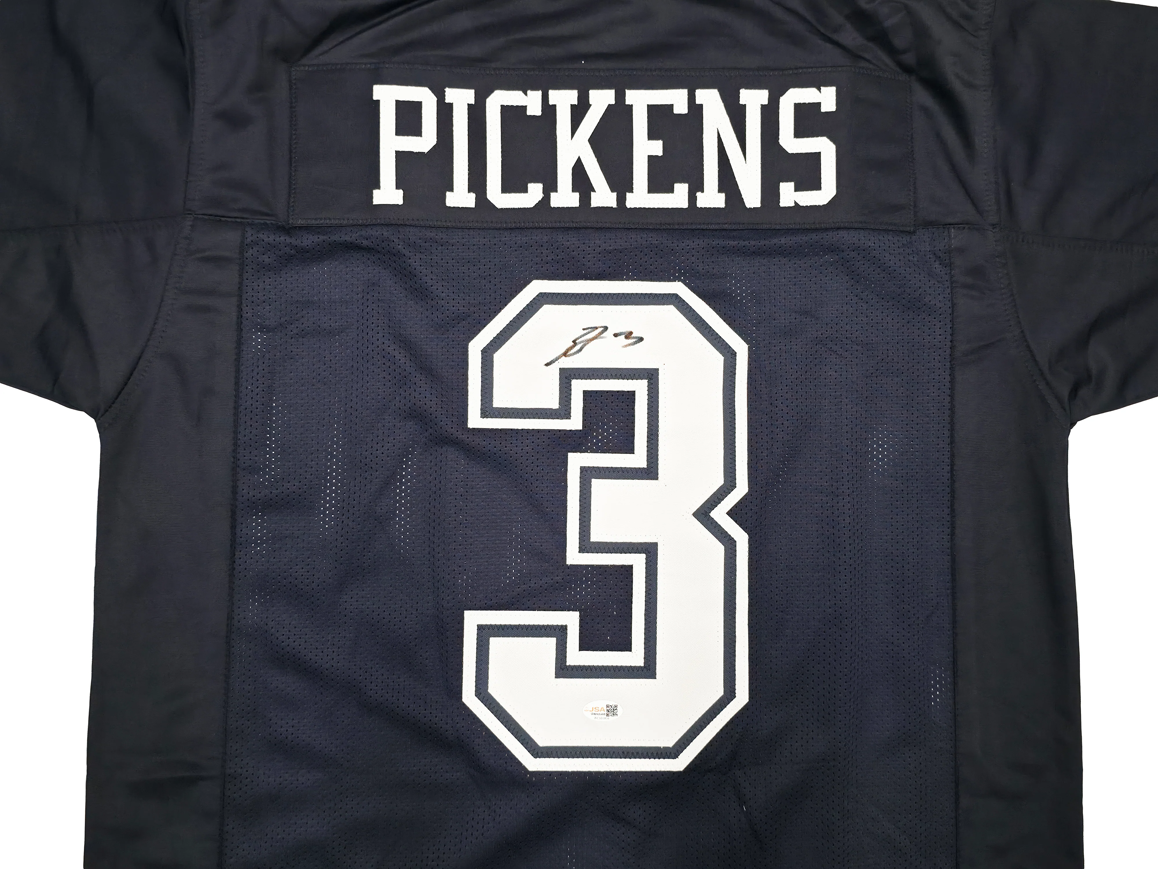 Dallas Cowboys George Pickens Autographed Blue Jersey JSA Witness Stock #262414 - Image 2