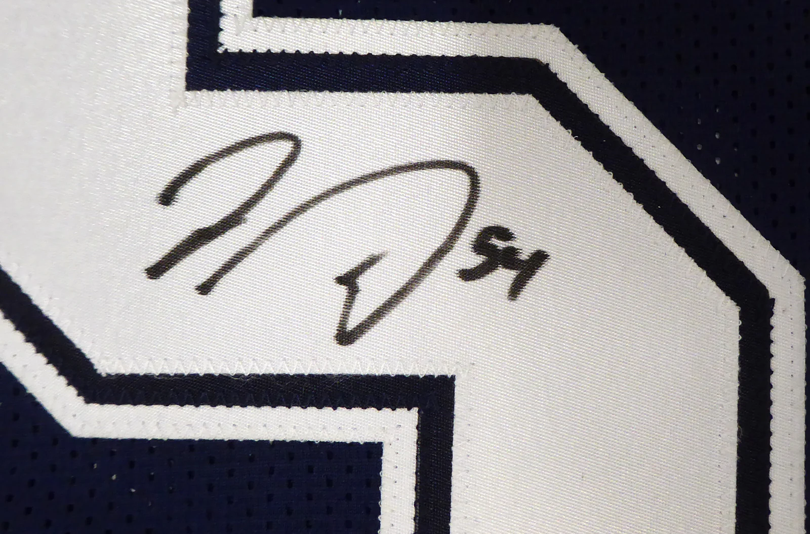 Dallas Cowboys Jaylon Smith Autographed Blue Jersey Beckett BAS Stock #187474 - Image 3