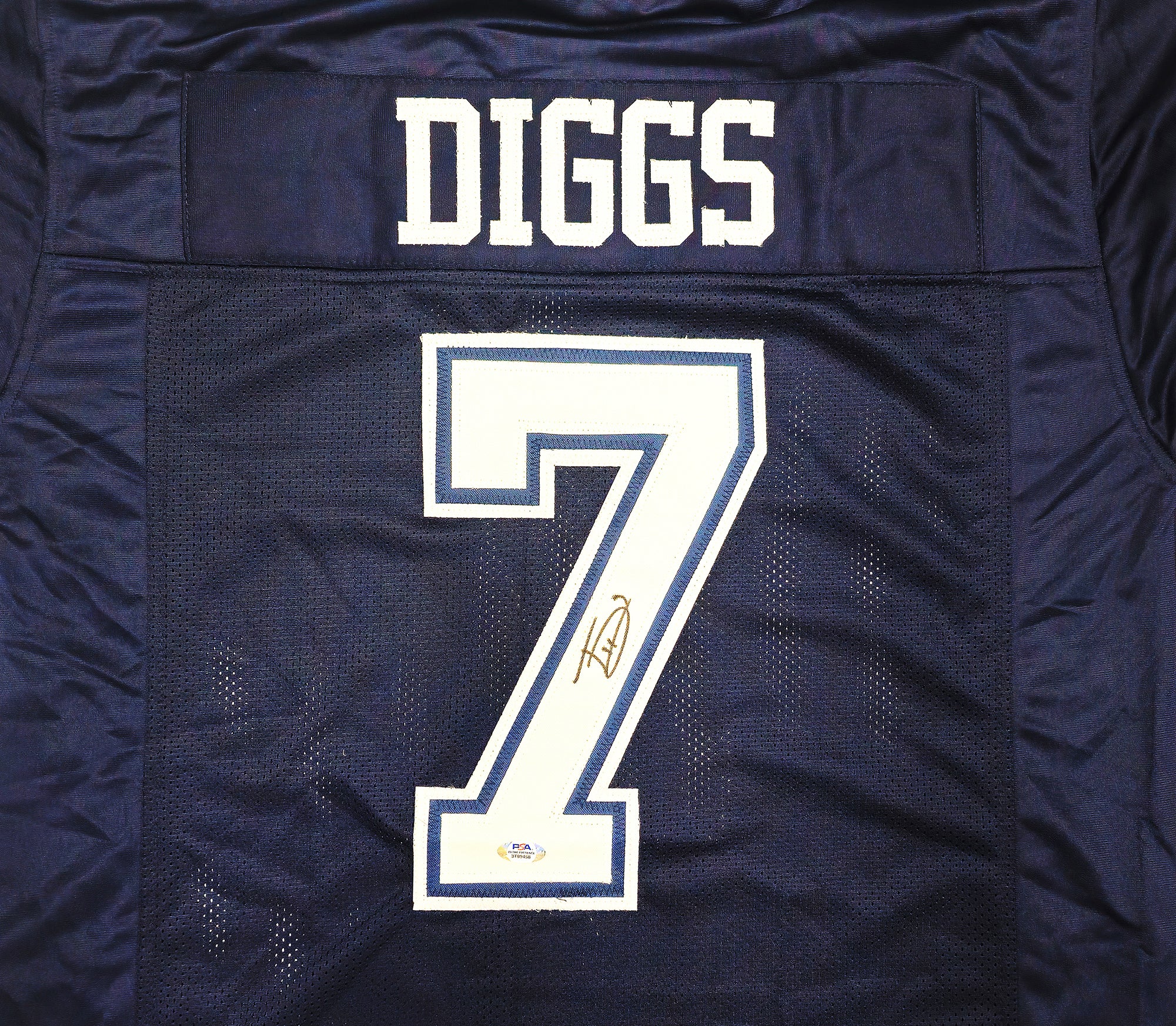 Dallas Cowboys Trevon Diggs Autographed Blue Jersey PSA/DNA Stock #233662 - Image 3