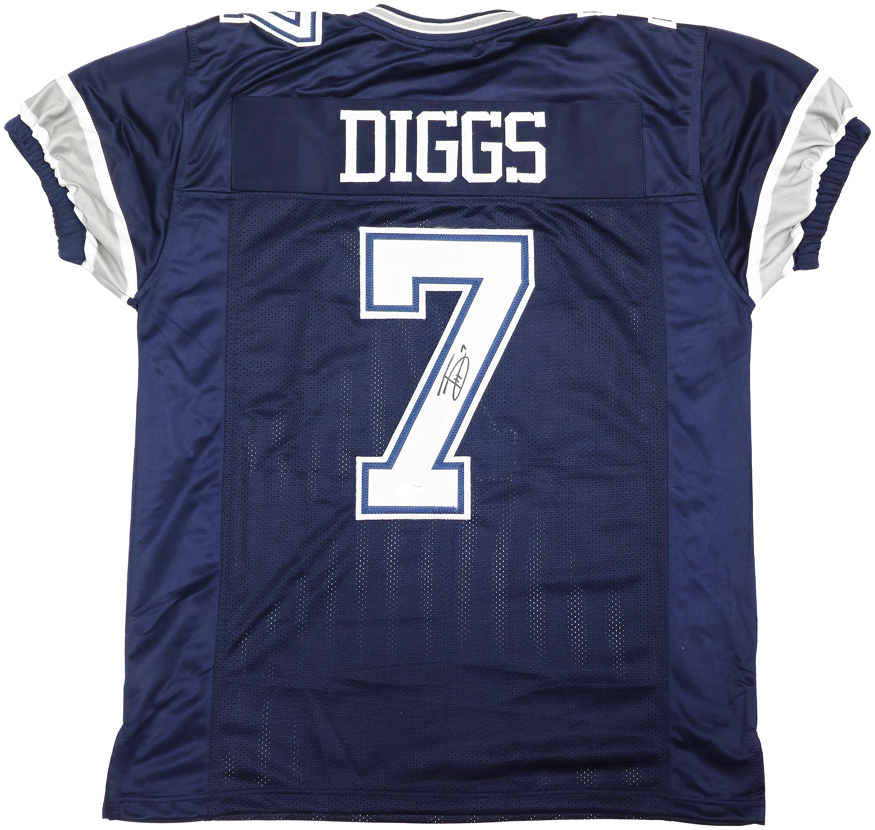 Dallas Cowboys Trevon Diggs Autographed Blue Jersey TriStar Stock #233664 - Image 2