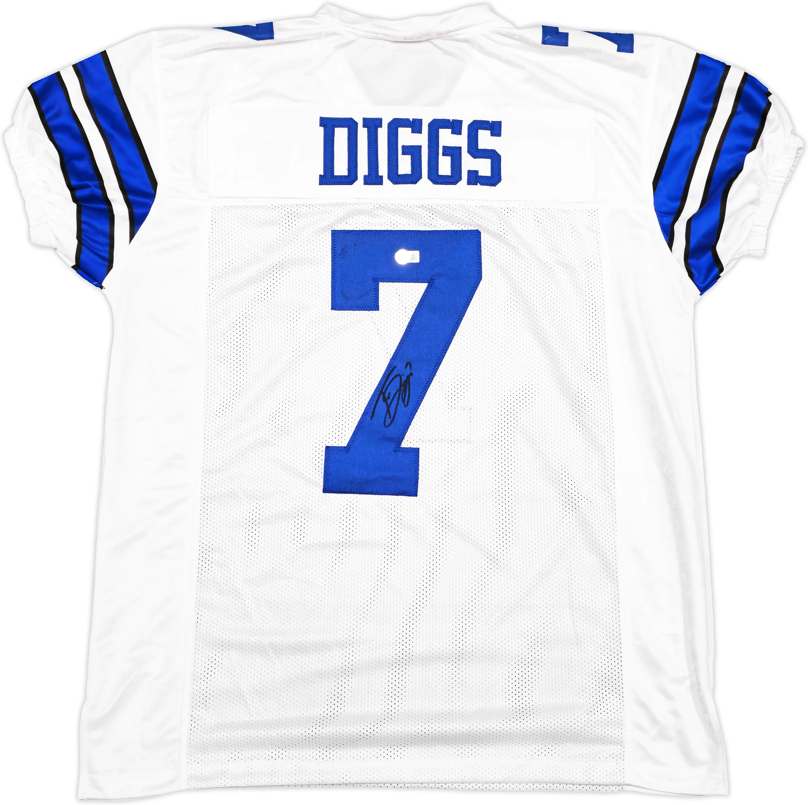 Dallas Cowboys Trevon Diggs Autographed White Jersey Beckett BAS QR Stock #233690 - Image 2