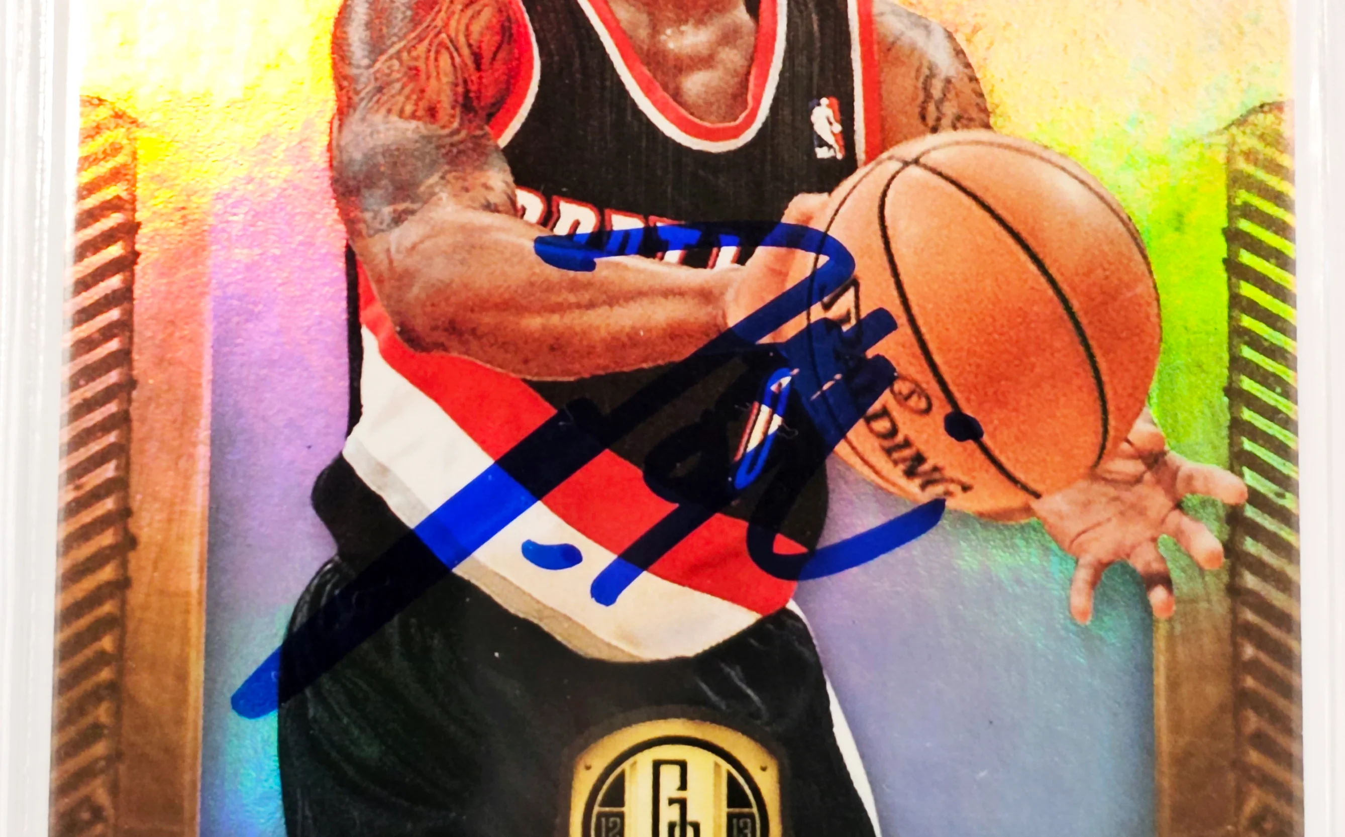 Damian Lillard Autographed 2012-13 Panini Gold Standard Platinum Rookie Card #183 Portland Trail Blazers BGS 9 Auto Grade Gem Mint 10 #2/10 Beckett BAS #15529834 - Image 2
