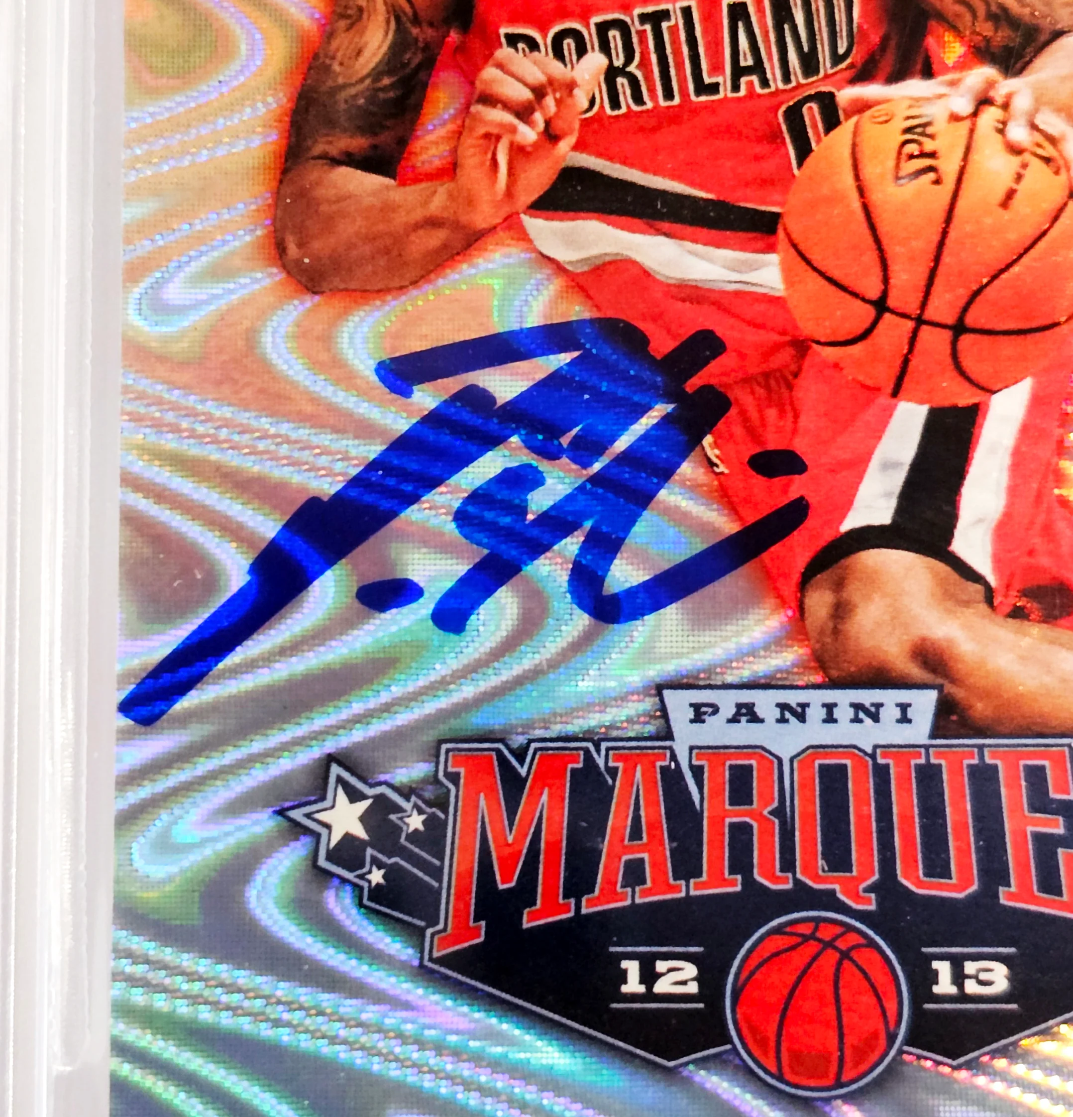 Damian Lillard Autographed 2012-13 Panini Marquee Rookie Card #151 Portland Trail Blazers BGS 9.5 Auto Grade Gem Mint 10 Beckett BAS #15529831 - Image 3