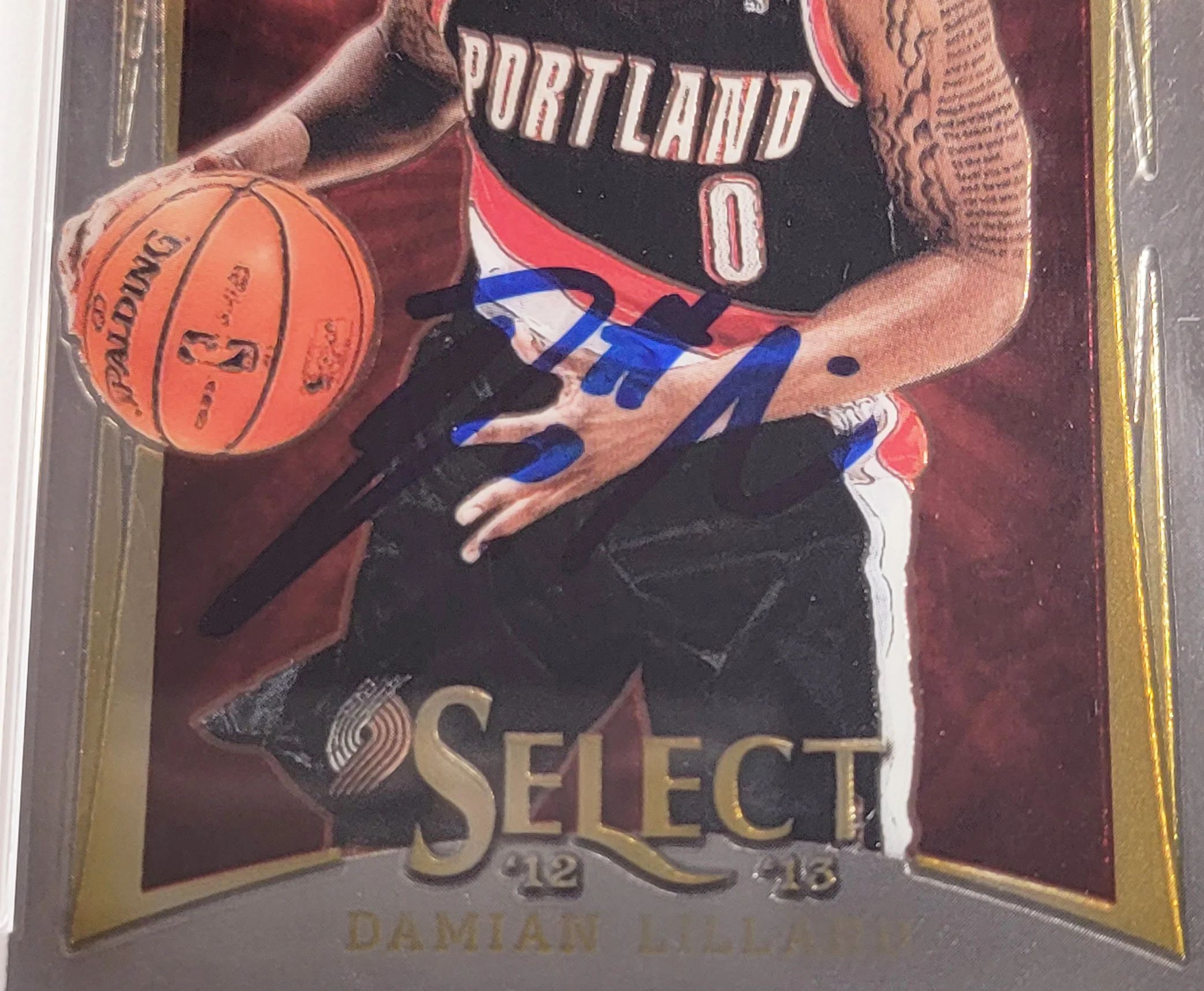 Damian Lillard Autographed 2012-13 Panini Select Rookie Card #150 Portland Trail Blazers PSA 9 Auto Grade Gem Mint 10 On Card PSA/DNA #64838065 - Image 3