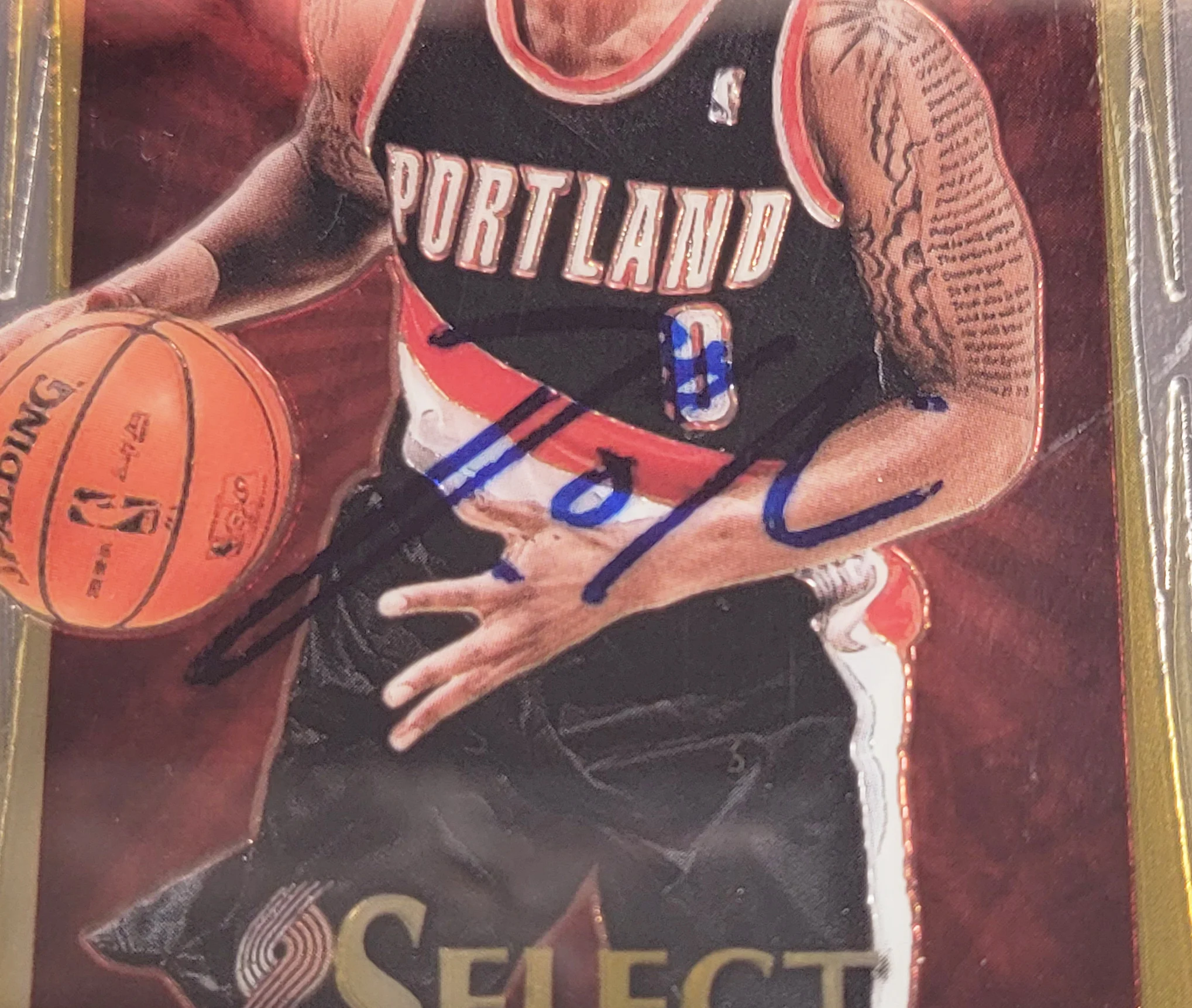 Damian Lillard Autographed 2012-13 Panini Select Rookie Card #150 Portland Trail Blazers PSA 9 Auto Grade Mint 9 On Card PSA/DNA #64838063 - Image 3