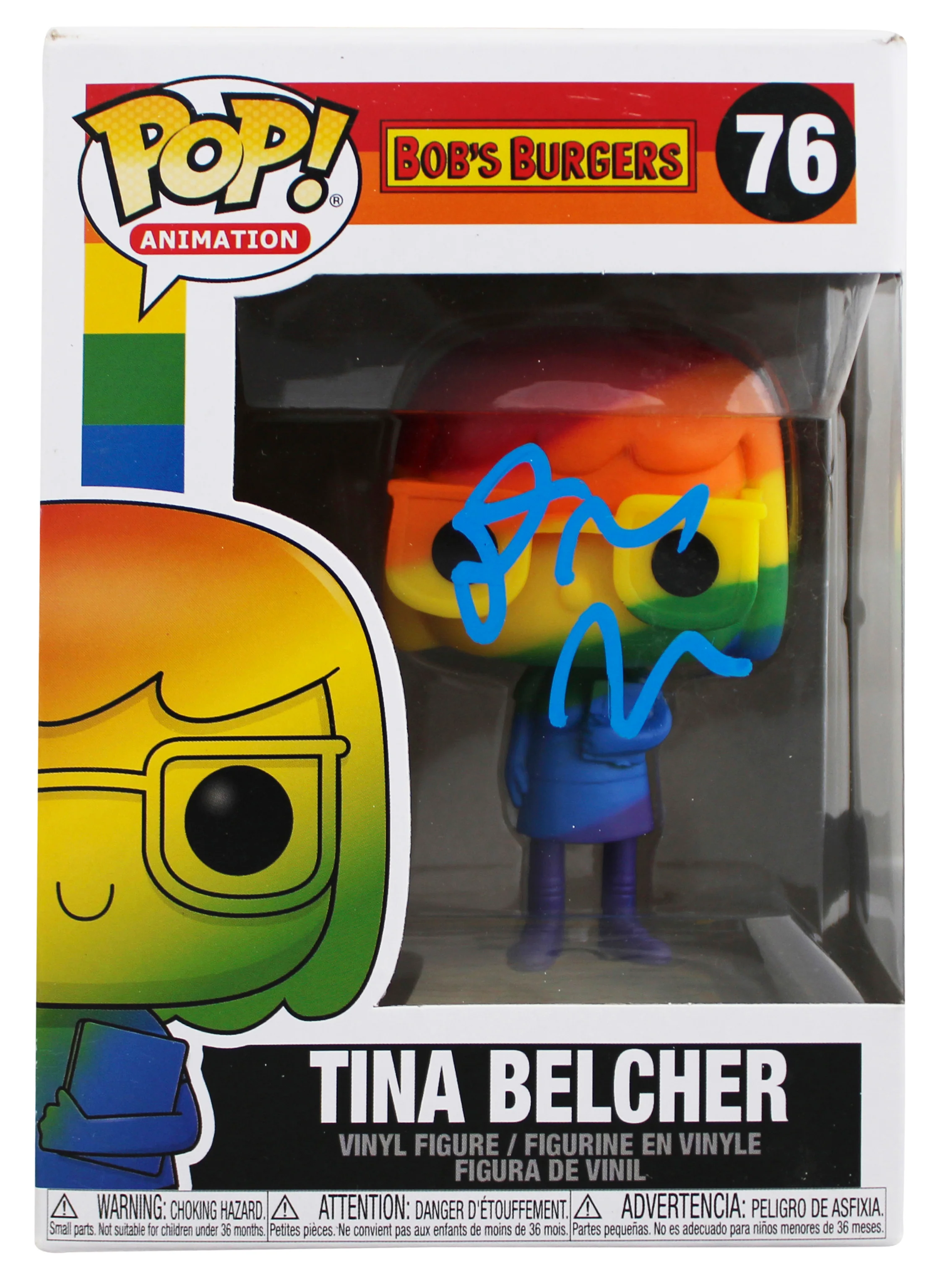 Dan Mintz Bob's Burgers Signed Tina Belcher #76 Funko Pop Vinyl Figure BAS 1 - Image 2