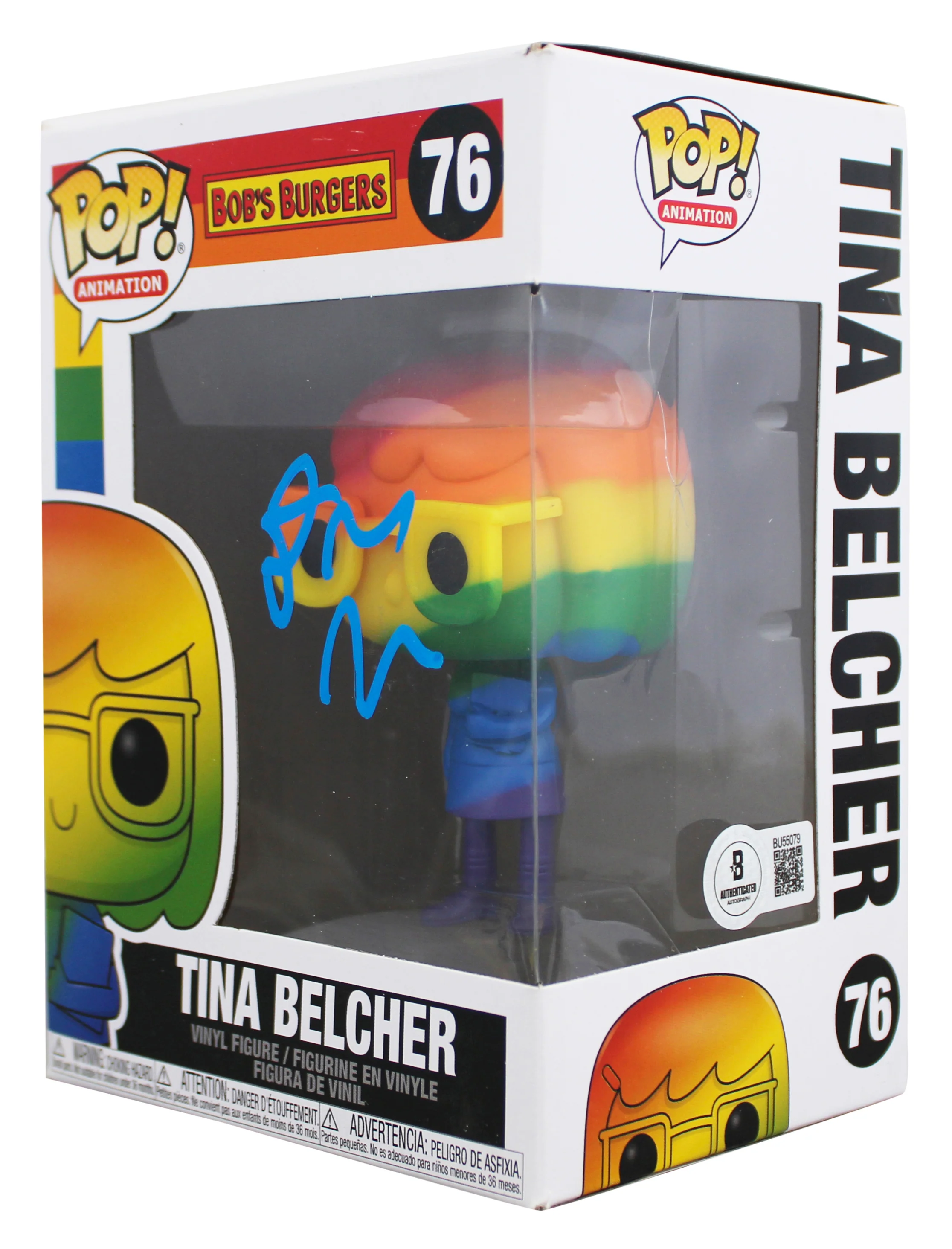 Dan Mintz Bob's Burgers Signed Tina Belcher #76 Funko Pop Vinyl Figure BAS 1 - Image 3
