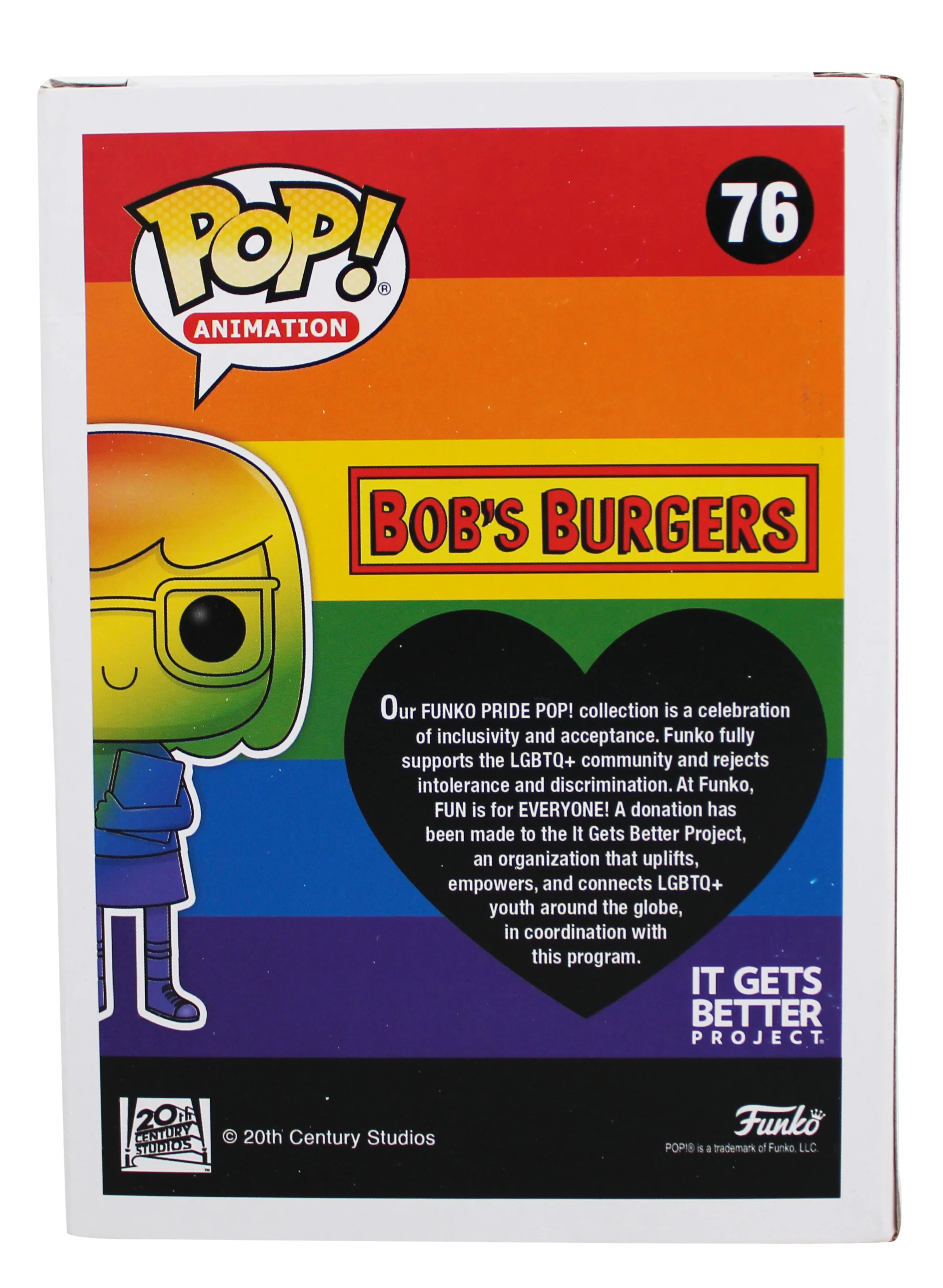 Dan Mintz Bob's Burgers Signed Tina Belcher #76 Funko Pop Vinyl Figure BAS 1 - Image 6