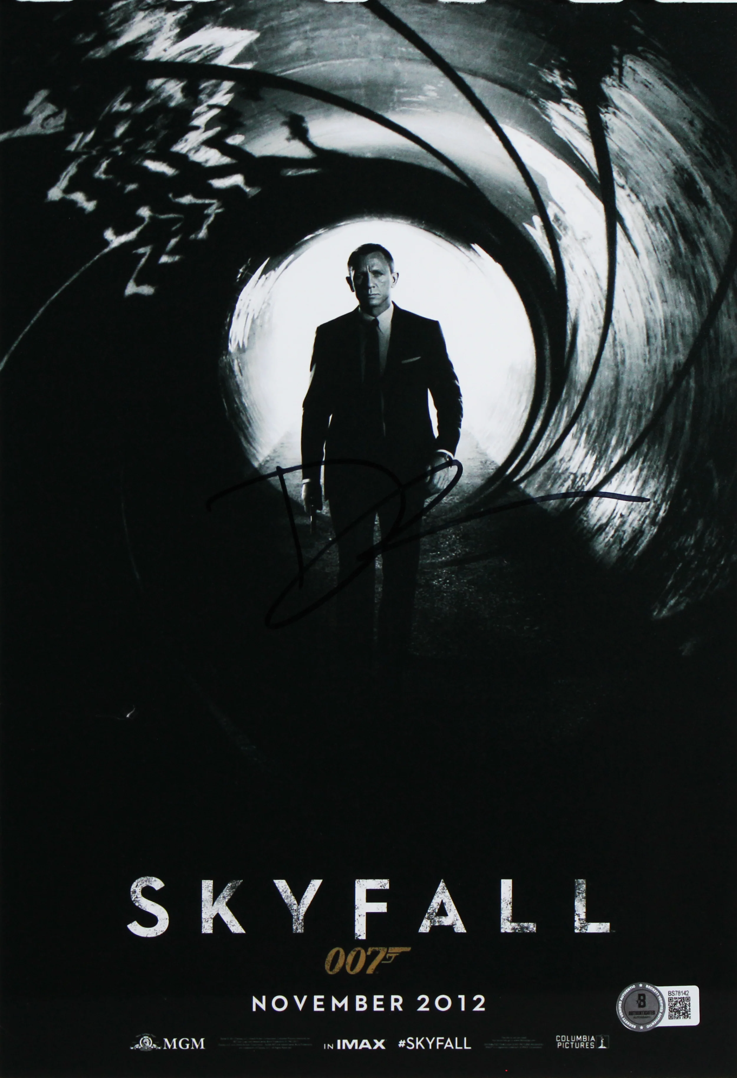 Daniel Craig Skyfall Authentic Signed 11x14 Framed Photo BAS #BS78142 - Image 3