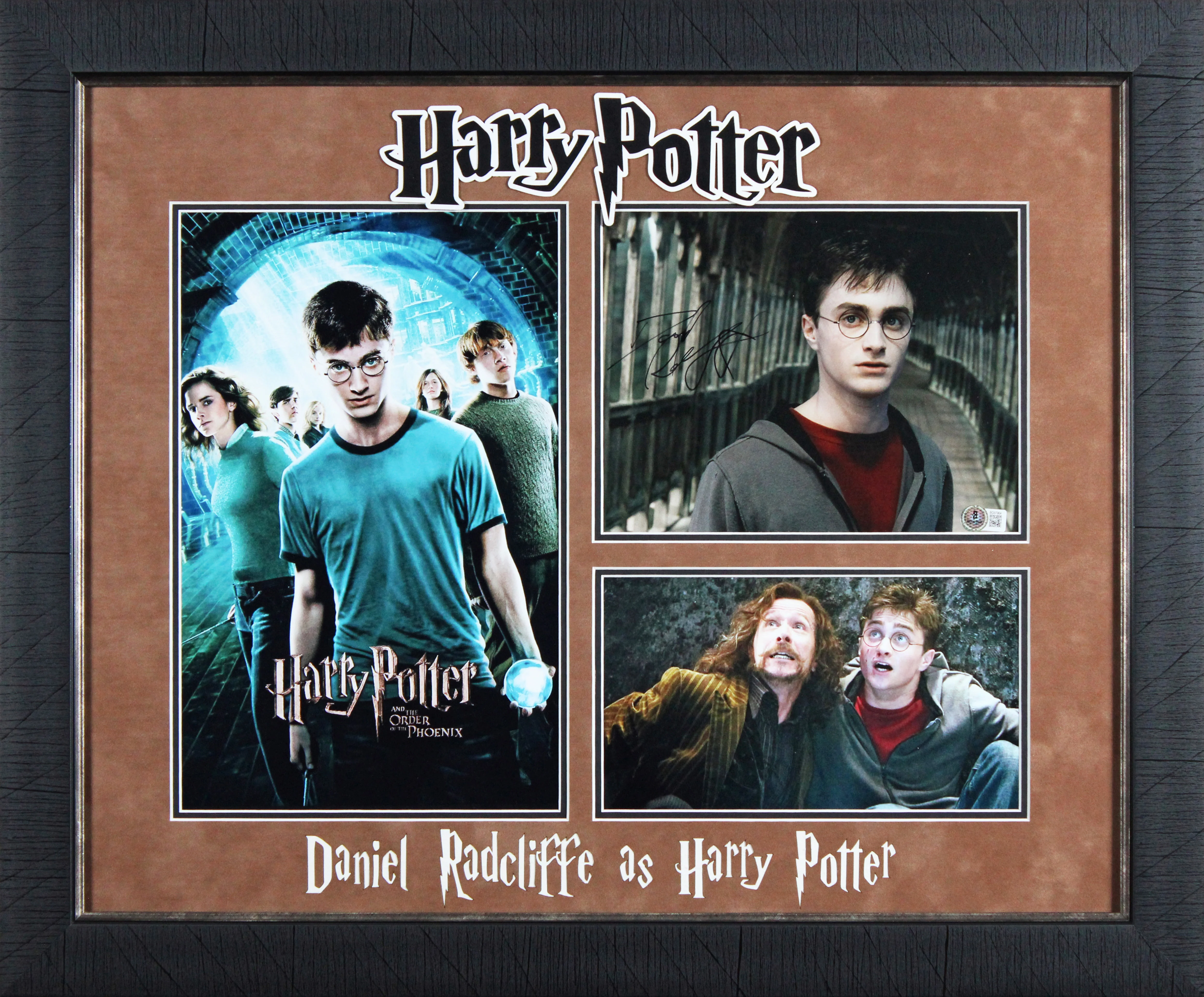 Daniel Radcliffe Harry Potter & Order Of The Phoenix Signed Framed Photo BAS 1 - Image 2