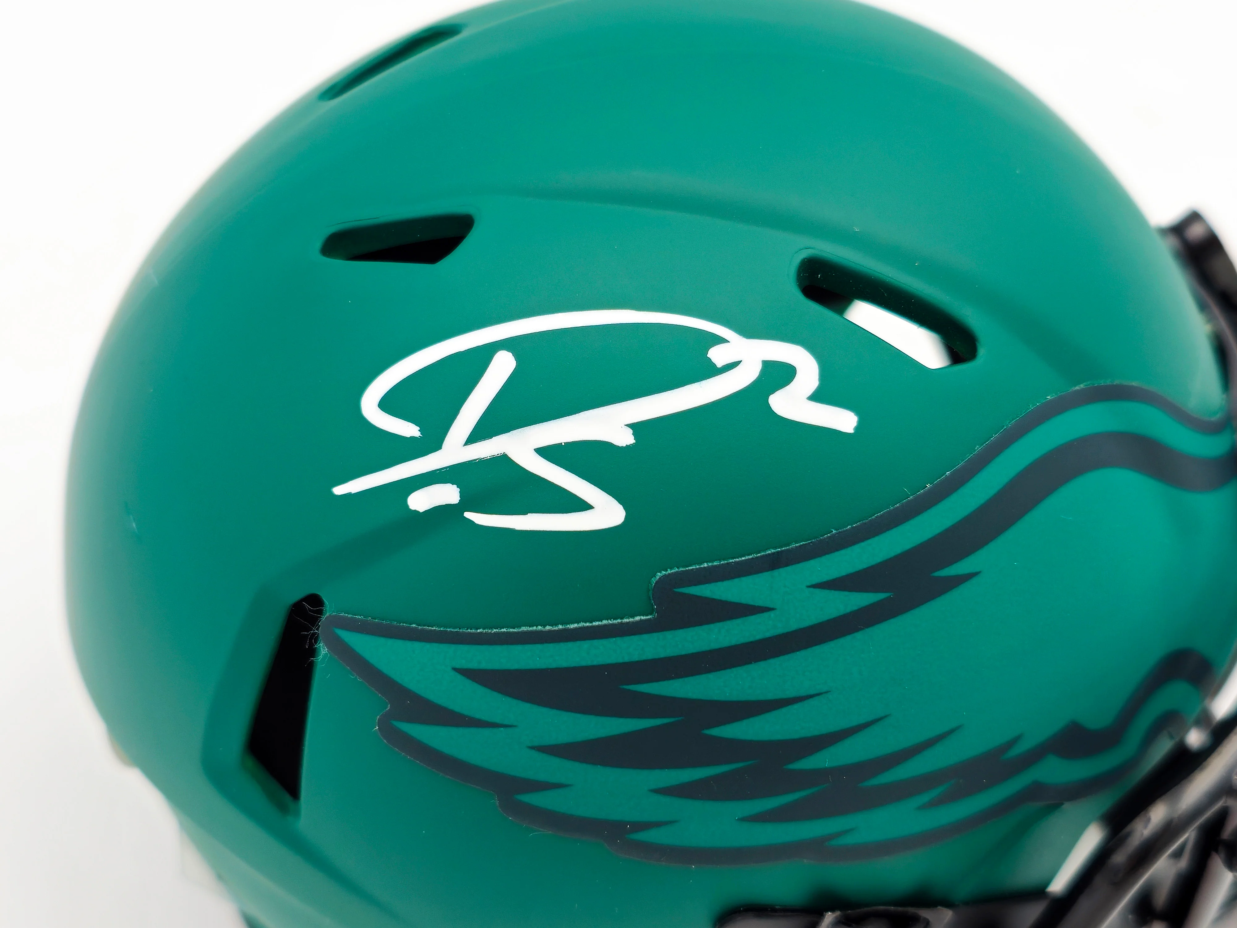 Darius Slay Jr. Autographed Philadelphia Eagles Rave Green Speed Mini Helmet JSA Stock #238607 - Image 2