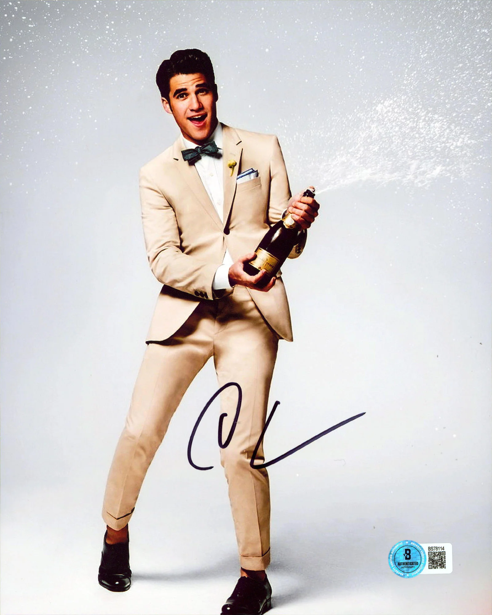 Darren Criss Glee Authentic Signed 8x10 Vertical Photo BAS #BS78114 - Image 2