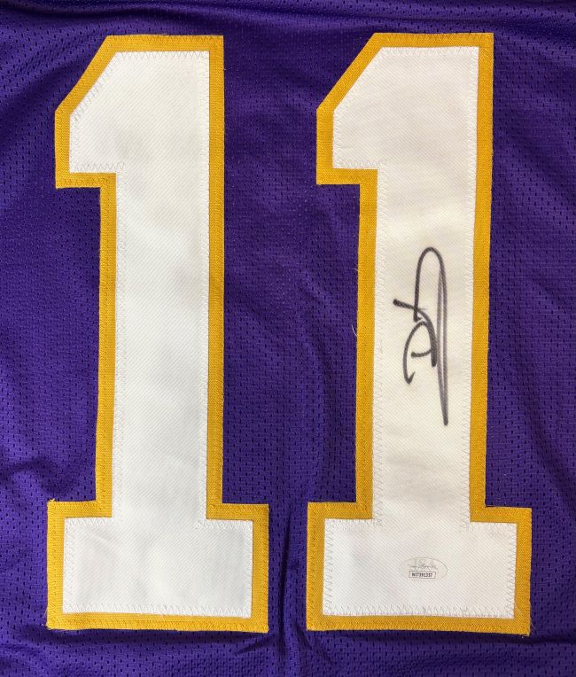 Daunte Culpepper Minnesota Signed Purple Football Jersey 2 JSA ITP - Image 2