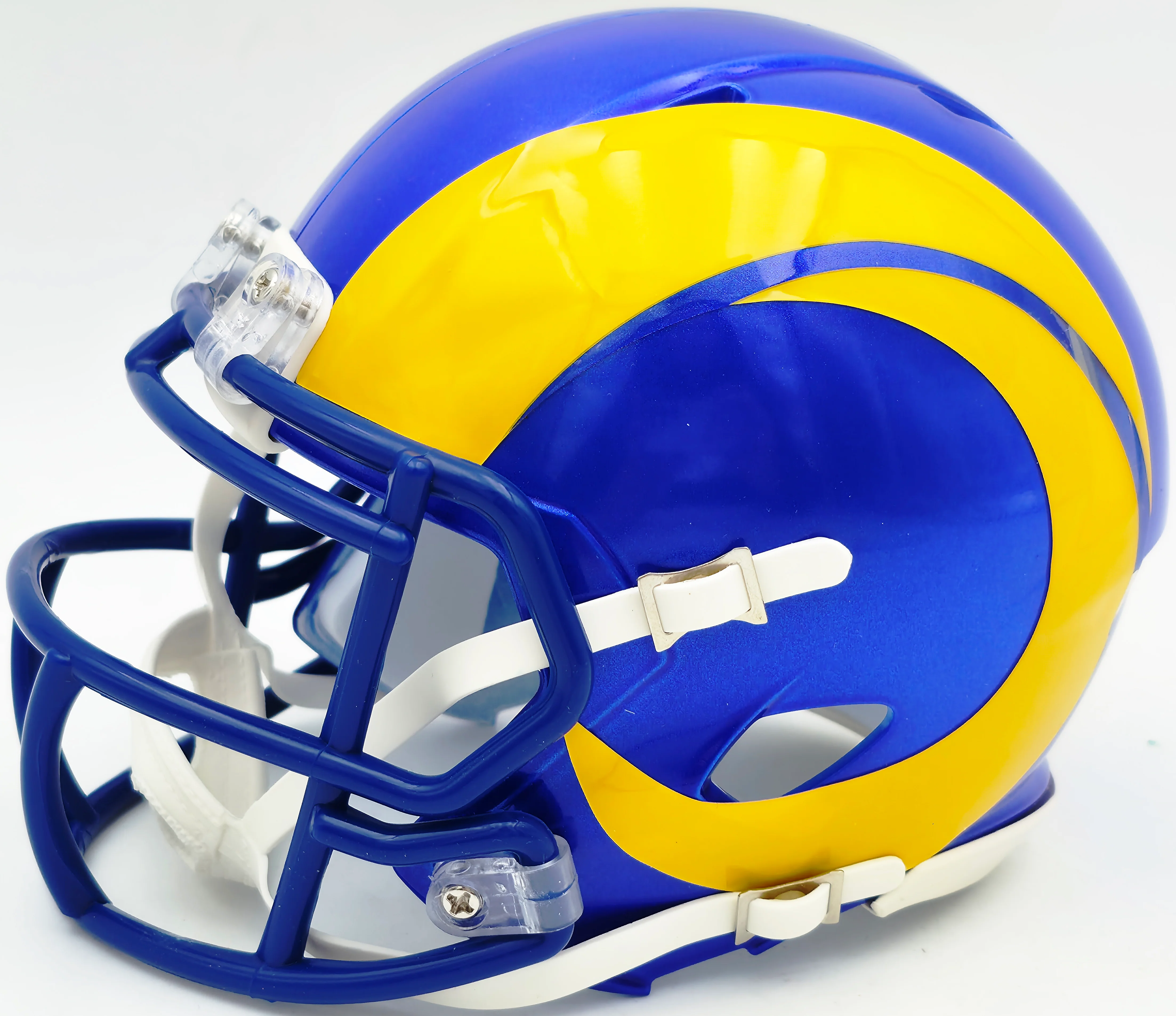 Davante Adams Autographed Los Angeles Rams Blue Speed Mini Helmet Beckett BAS Witness Stock #257214 - Image 5