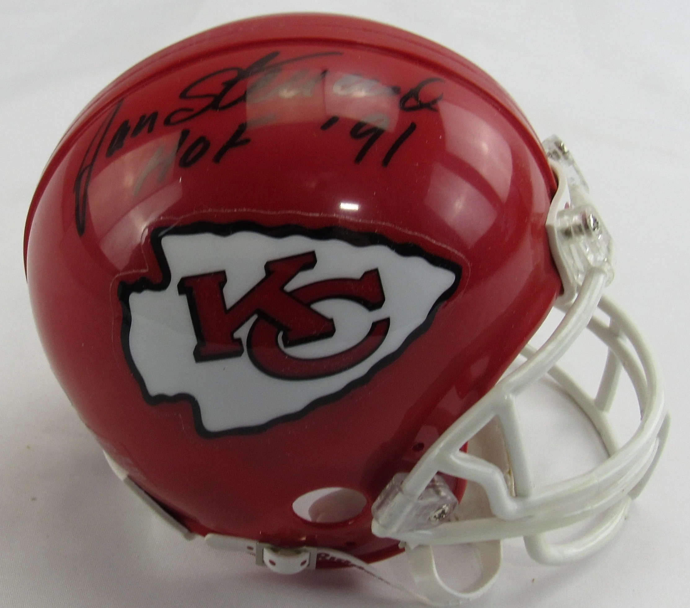 Jan Stenerud Signed Rawlings Auto Mini Helmet JSA Q97775