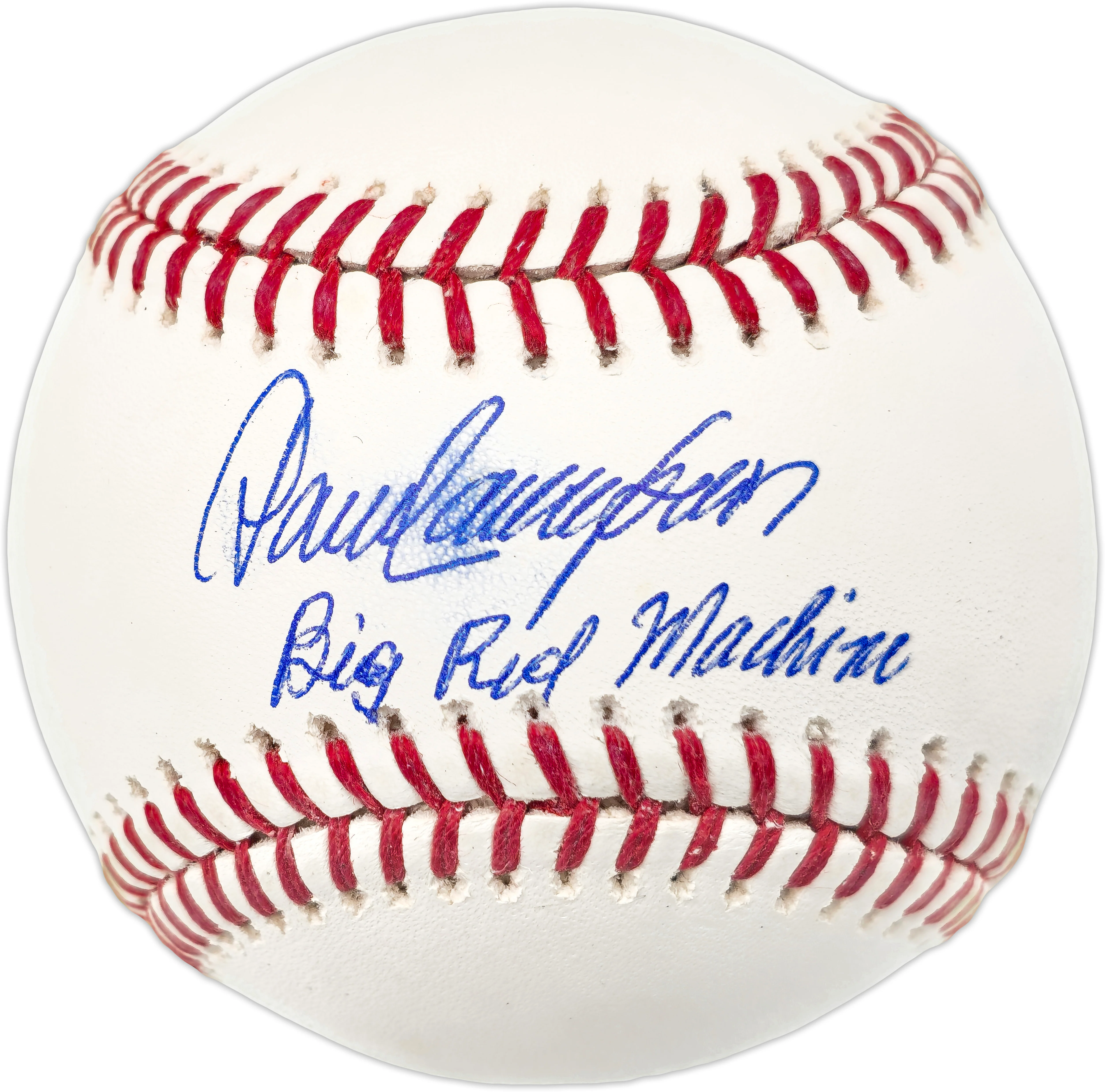 Dave Concepcion Autographed Official MLB Baseball Cincinnati Reds "Big Red Machine" (Smudged) Beckett BAS Witness #W529195