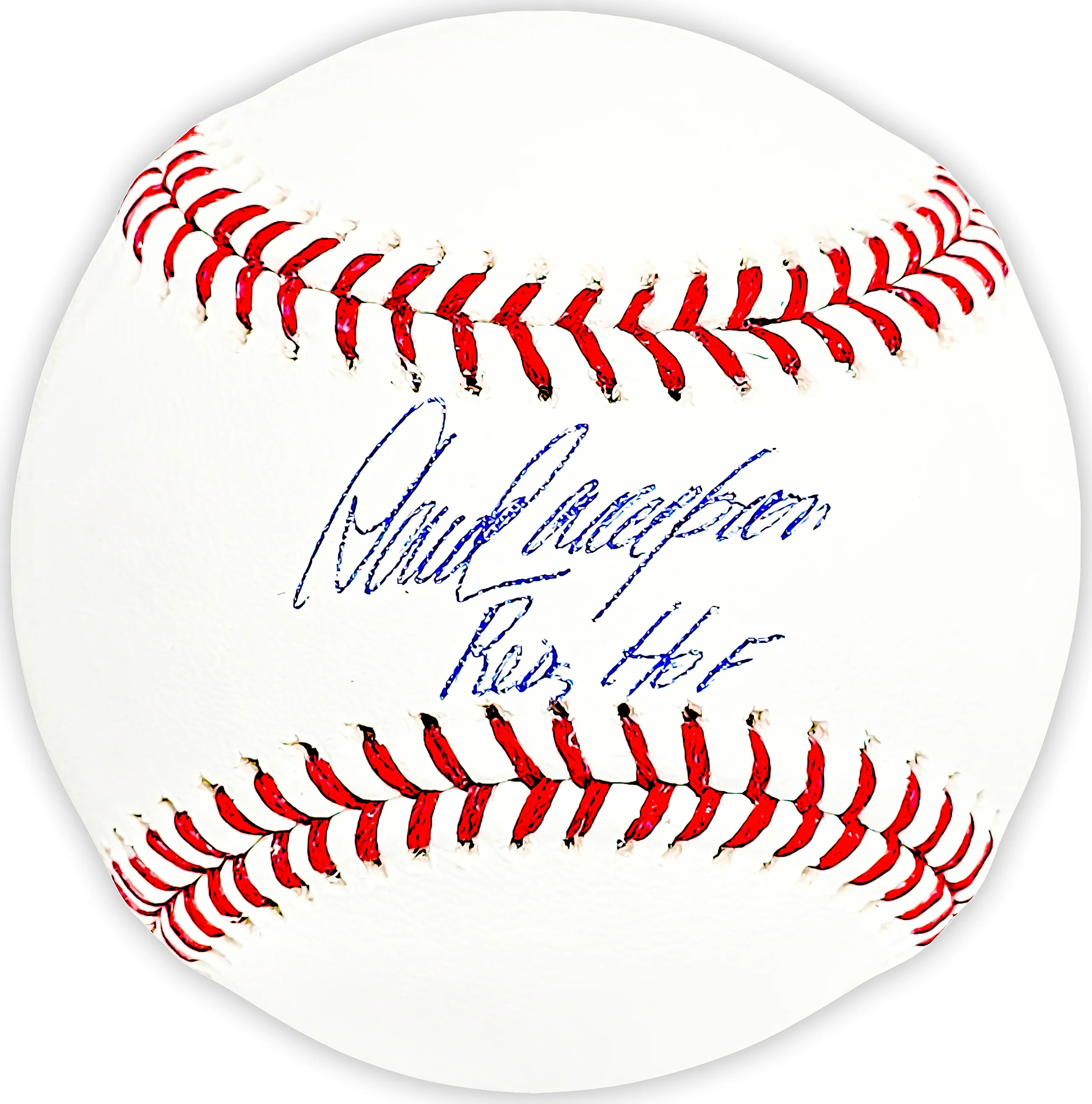 Dave Concepcion Autographed Official MLB Baseball Cincinnati Reds "Reds HOF" Beckett BAS Witness Stock #215693 - Image 2