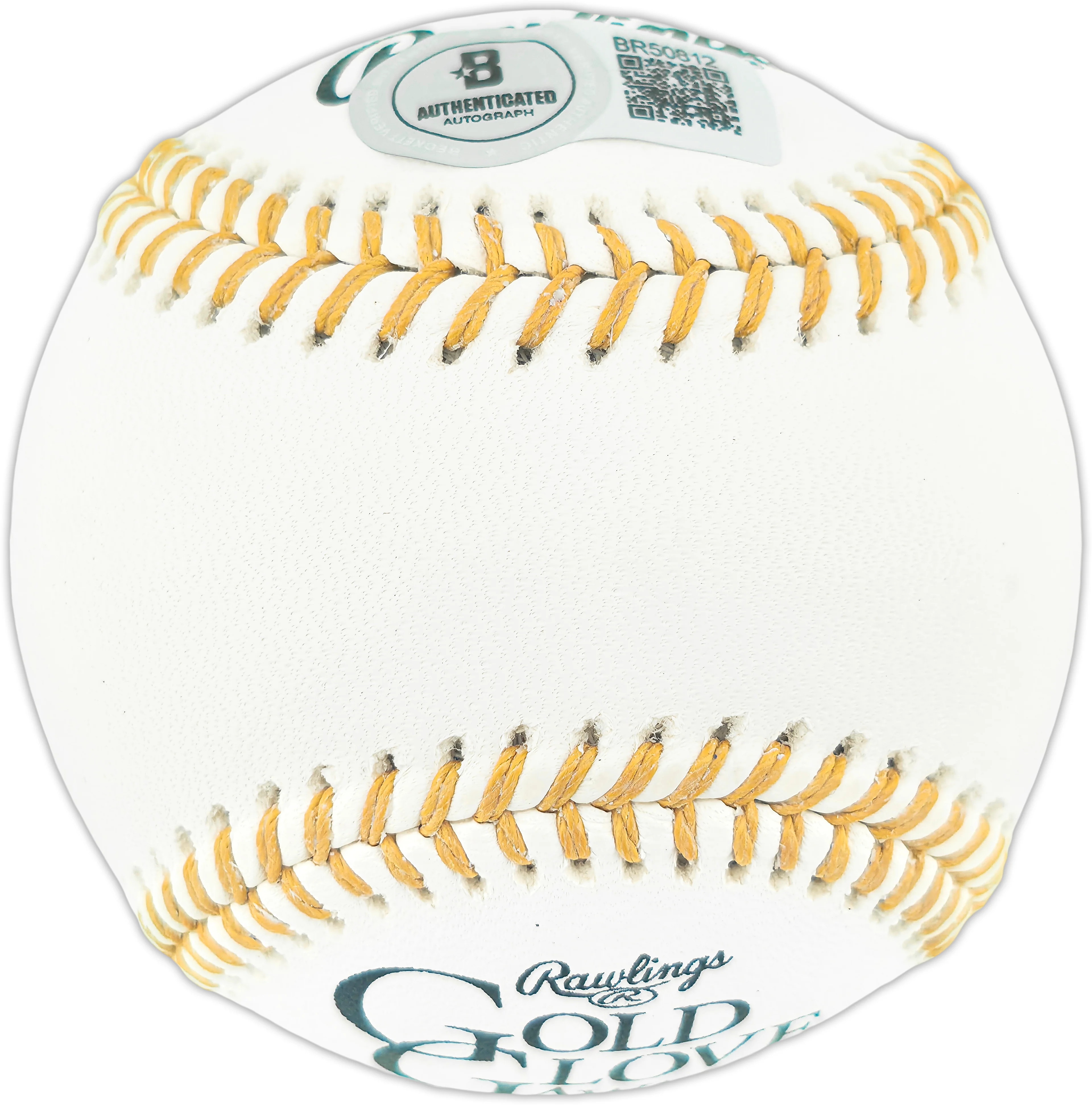 Dave Concepcion Autographed Official Rawlings Gold Glove Baseball Cincinnati Reds "5X GG" (Smudged) Beckett BAS QR #BR50812 - Image 3