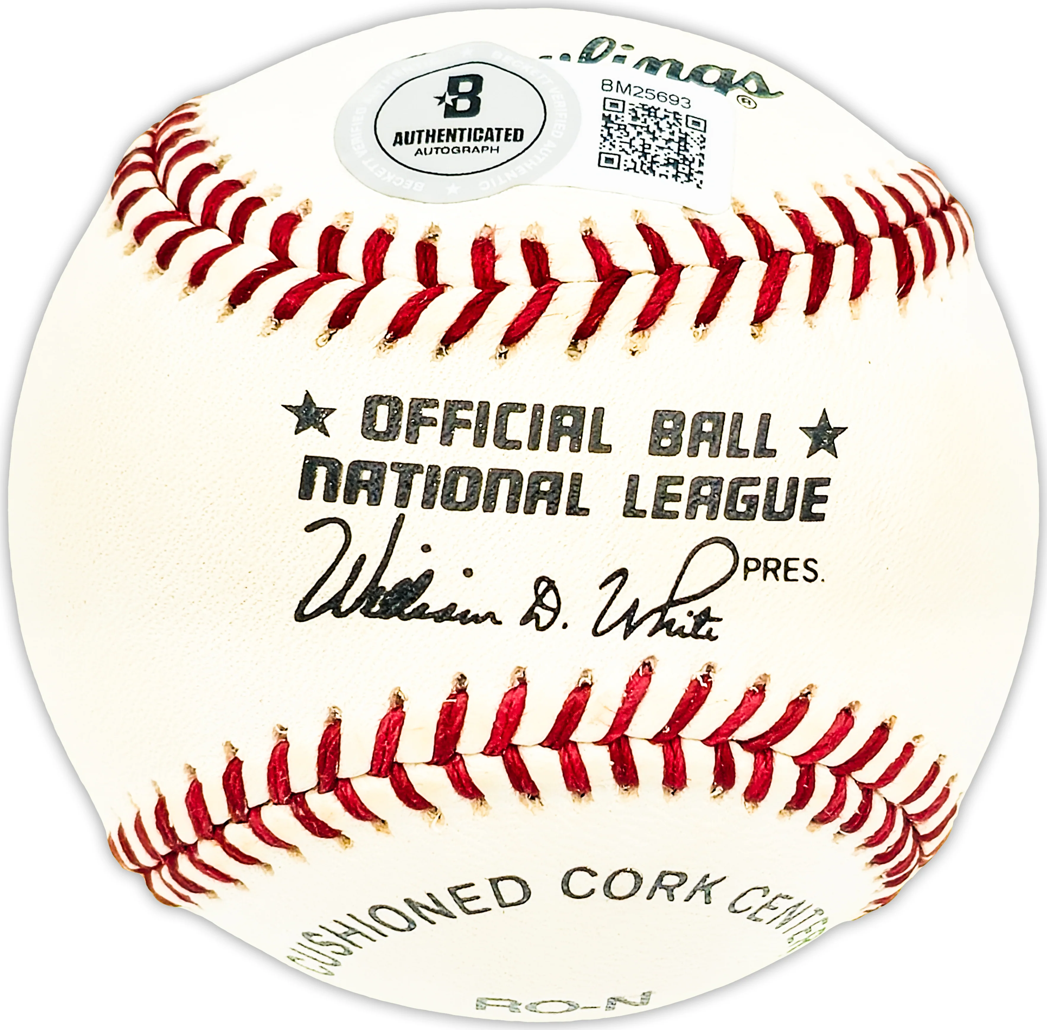 Dave "Davey" Williams Autographed Official NL Baseball New York Giants Beckett BAS QR #BM25693 - Image 2