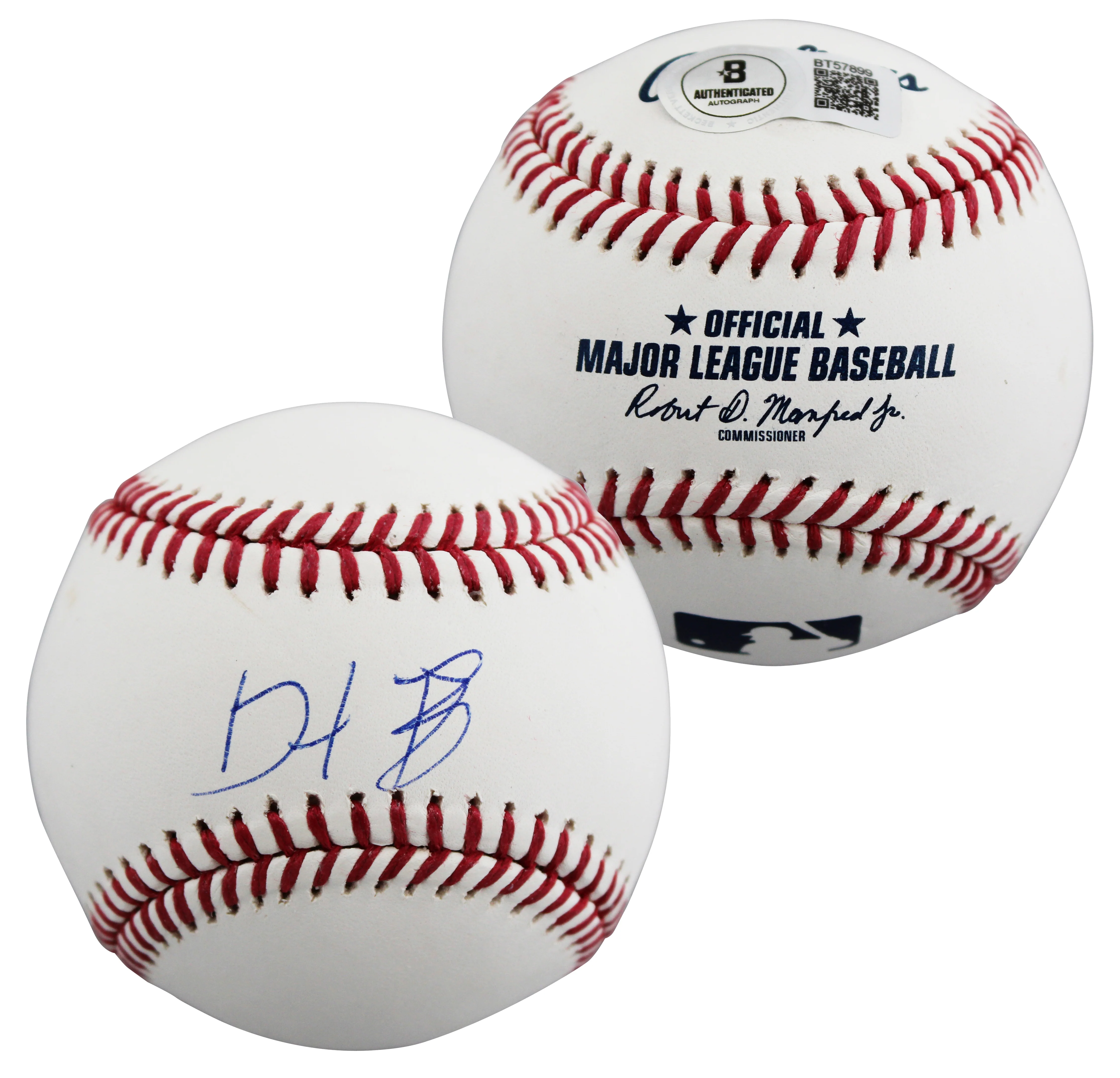 Dave Portnoy Barstool Sports Authentic Signed Manfred OML Baseball BAS #BT57899