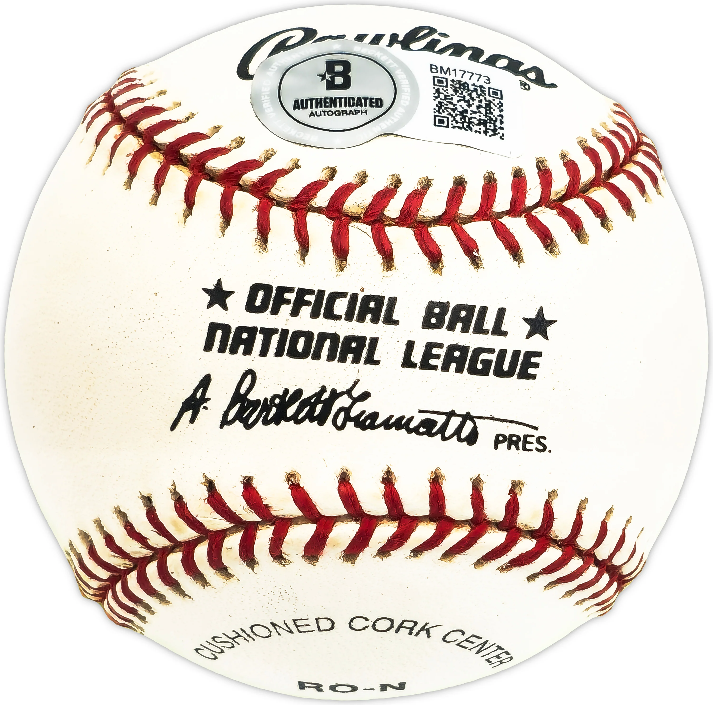 Dave Ricketts Autographed Official NL Baseball St. Louis Cardinals Beckett BAS QR #BM17773 - Image 2