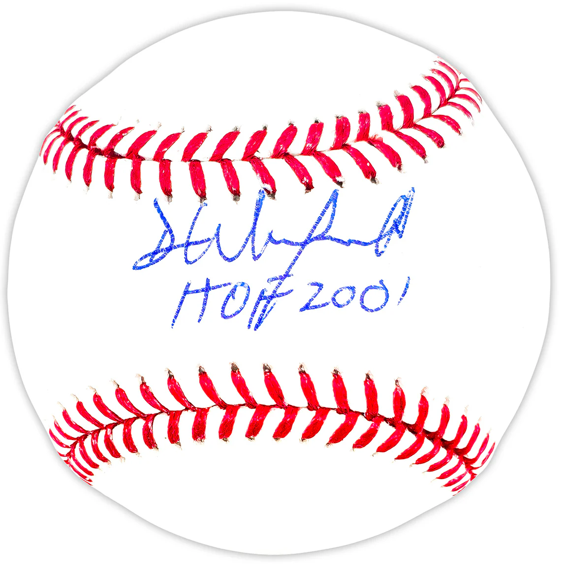 Dave Winfield Autographed Official MLB Baseball New York Yankees "HOF 2001" Beckett BAS Witness Stock #220894 - Image 2