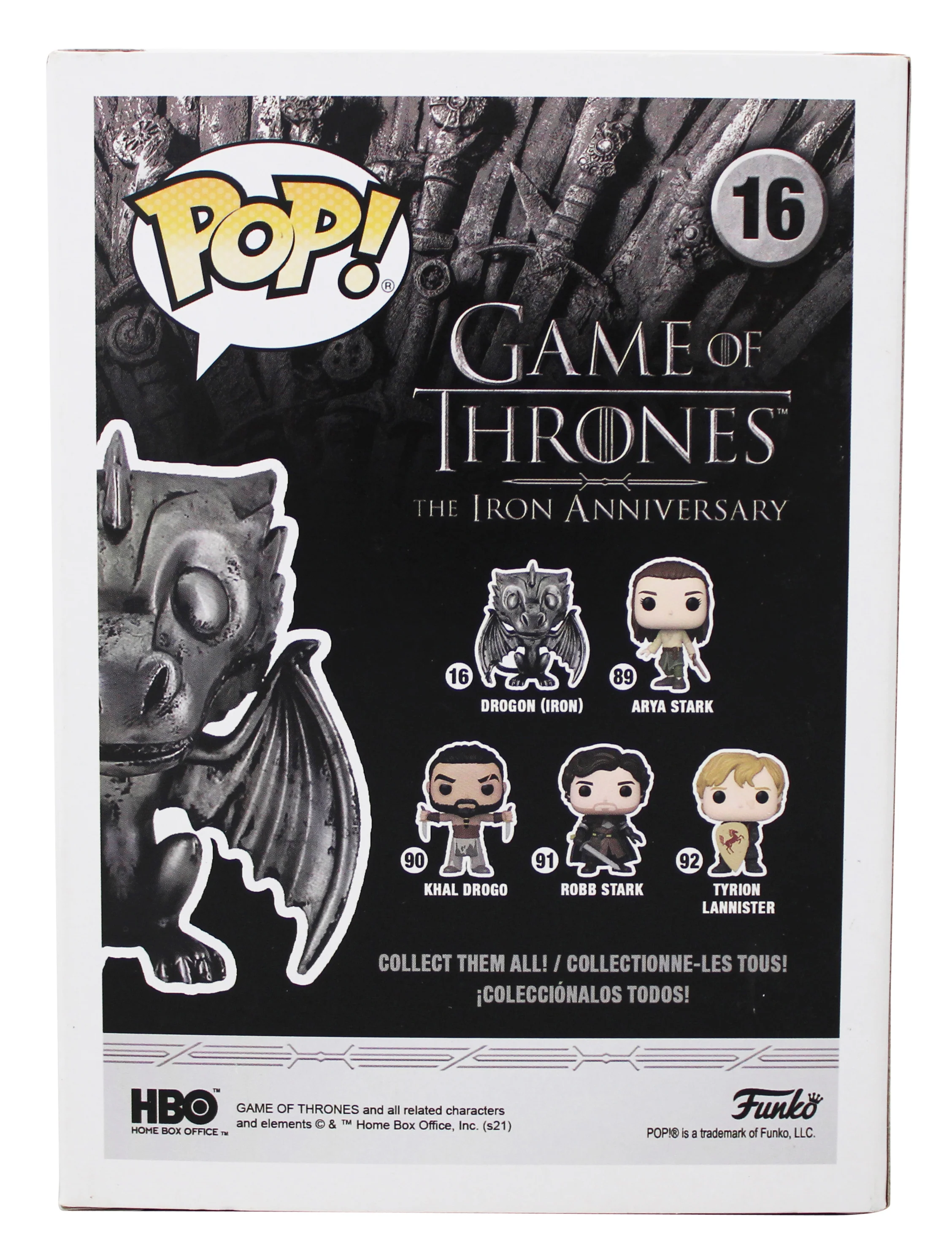 David Benioff & D.B. Weiss GOT Signed Drogon #16 Funko Pop Vinyl Figure PSA/DNA - Image 5