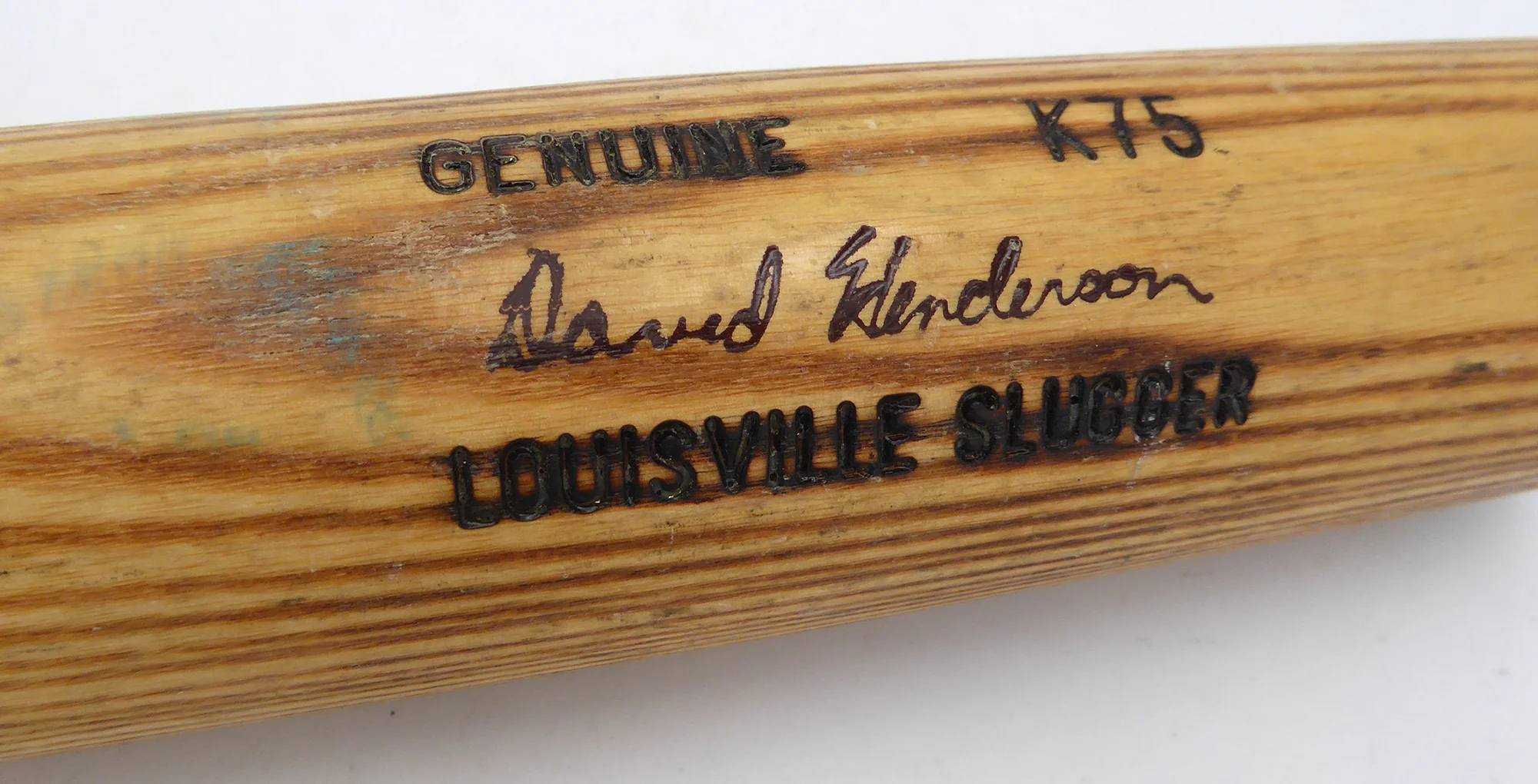 David Henderson Unsigned Game Used Bat Louisville Slugger K75 Seattle Mariners SKU #253146 - Image 2