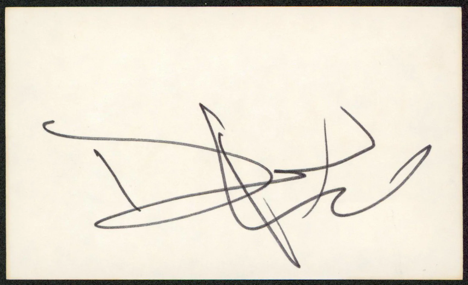 David Keith An Officer and a Gentleman Signed 3x5 Index Card BAS #BW35564