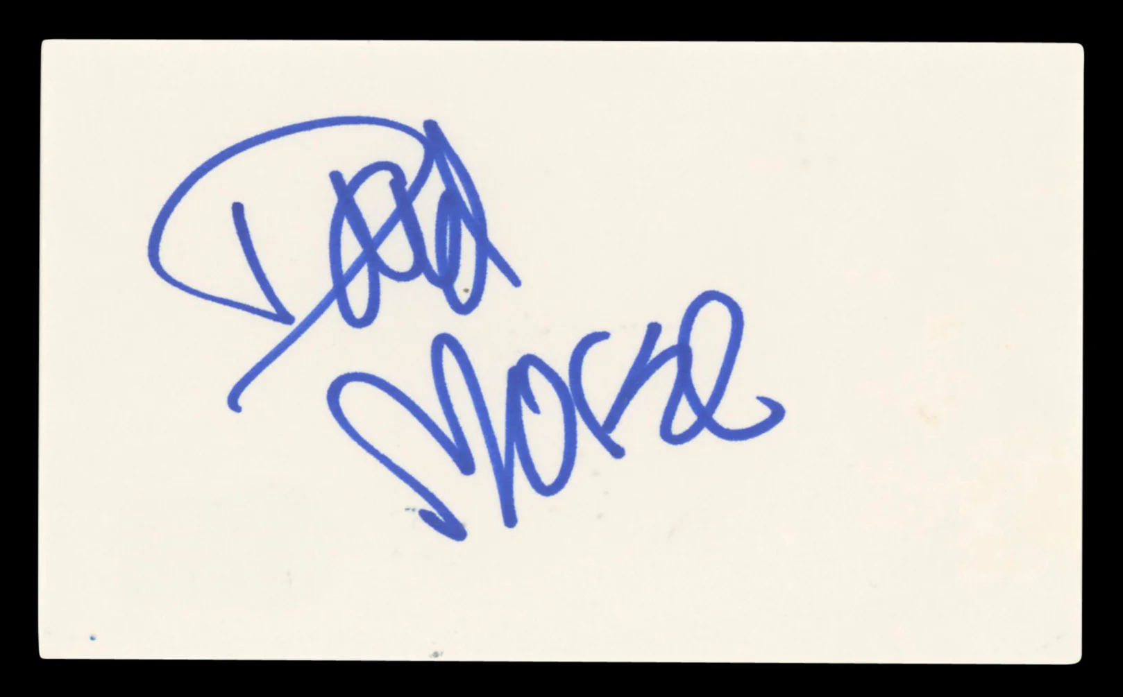 David Morse St. Elsewhere Authentic Signed 3x5 Index Card BAS #BV03088