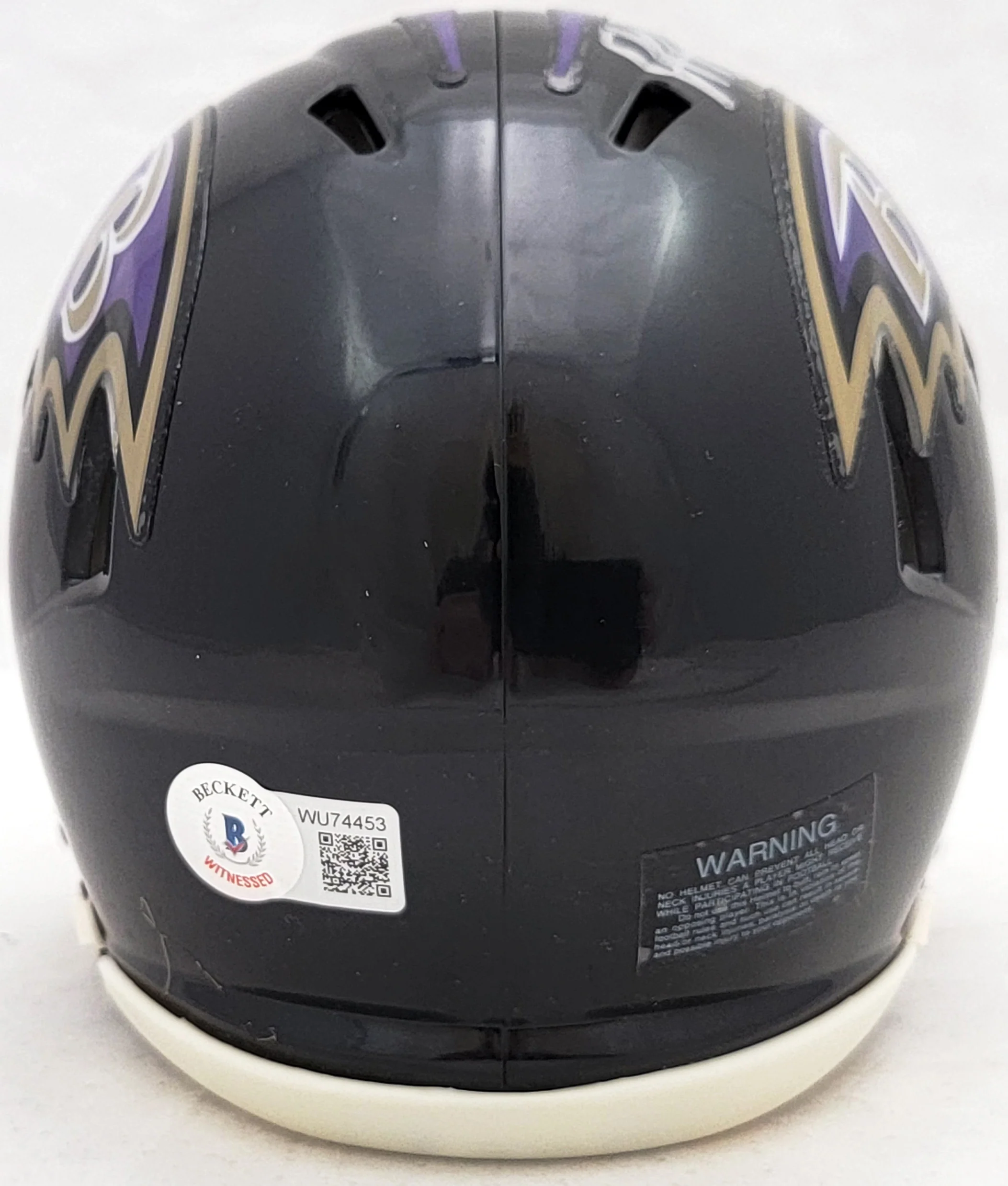 David Ojabo Autographed Baltimore Ravens Black Speed Mini Helmet Beckett BAS QR Stock #206132 - Image 3