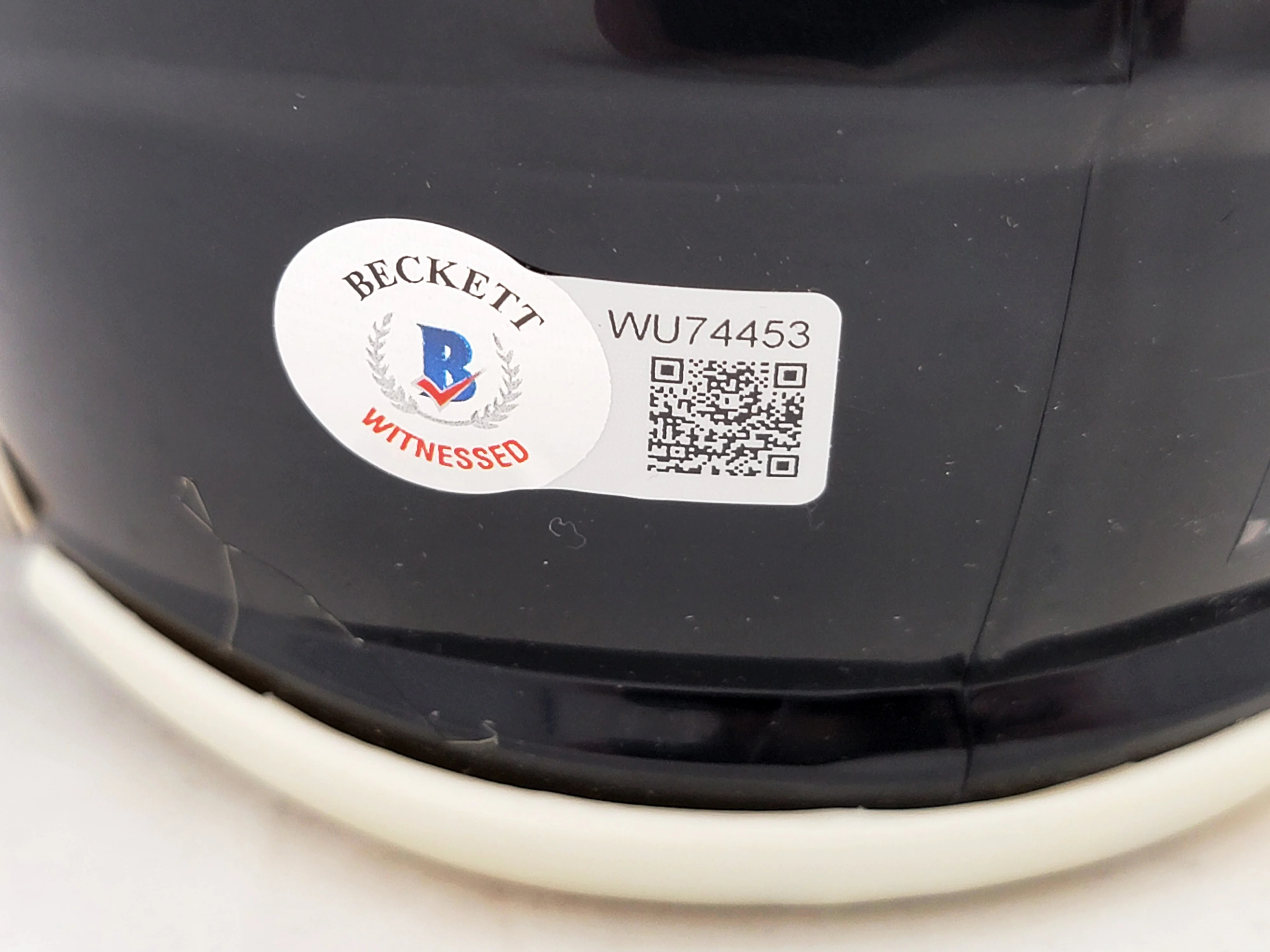 David Ojabo Autographed Baltimore Ravens Black Speed Mini Helmet Beckett BAS QR Stock #206132 - Image 4