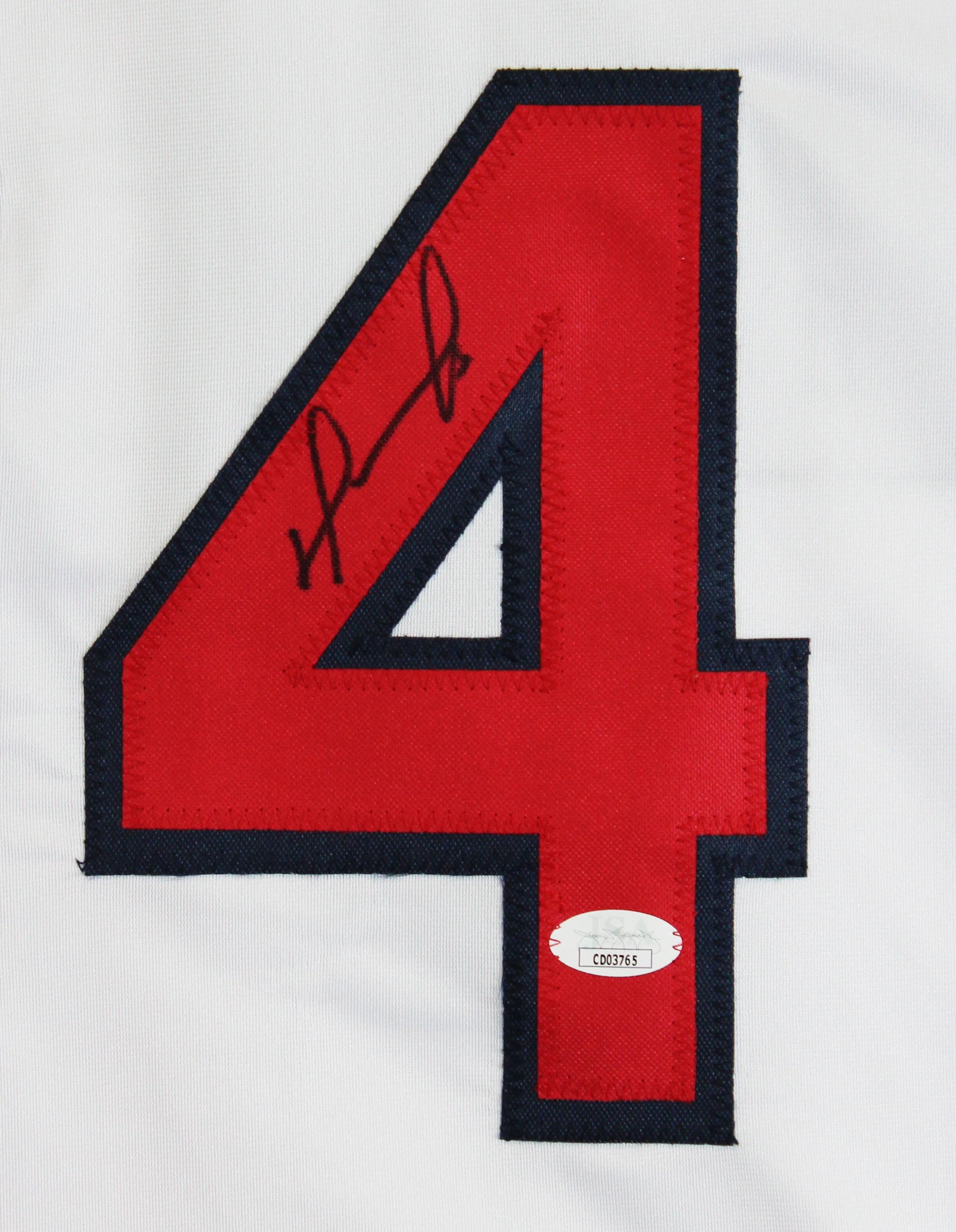 David Ortiz Authentic Signed White Pro Style Framed Jersey Autographed JSA - Image 3