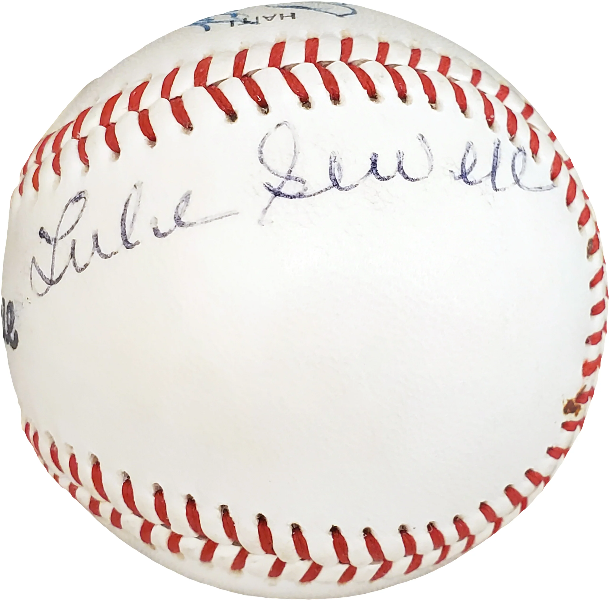 Dean Chance, Luke Sewell, Bob Cain & Roy Hughes Autographed Official Little League Baseball Vintage PSA/DNA #C11547 - Image 2