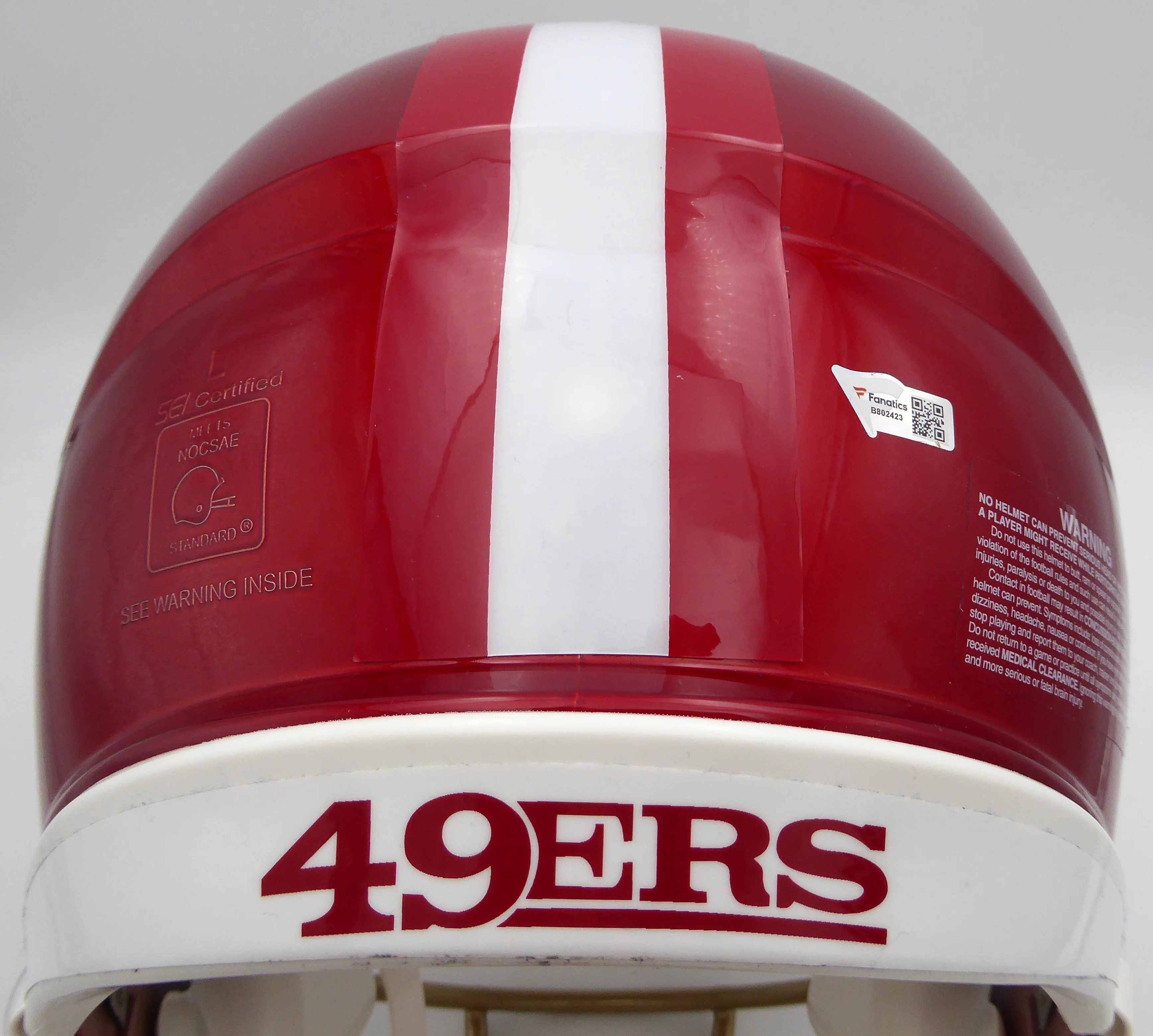 Deebo Samuel Autographed San Francisco 49ers Flash Red Authentic Full Size Speed Helmet Fanatics Holo #B802423 - Image 5