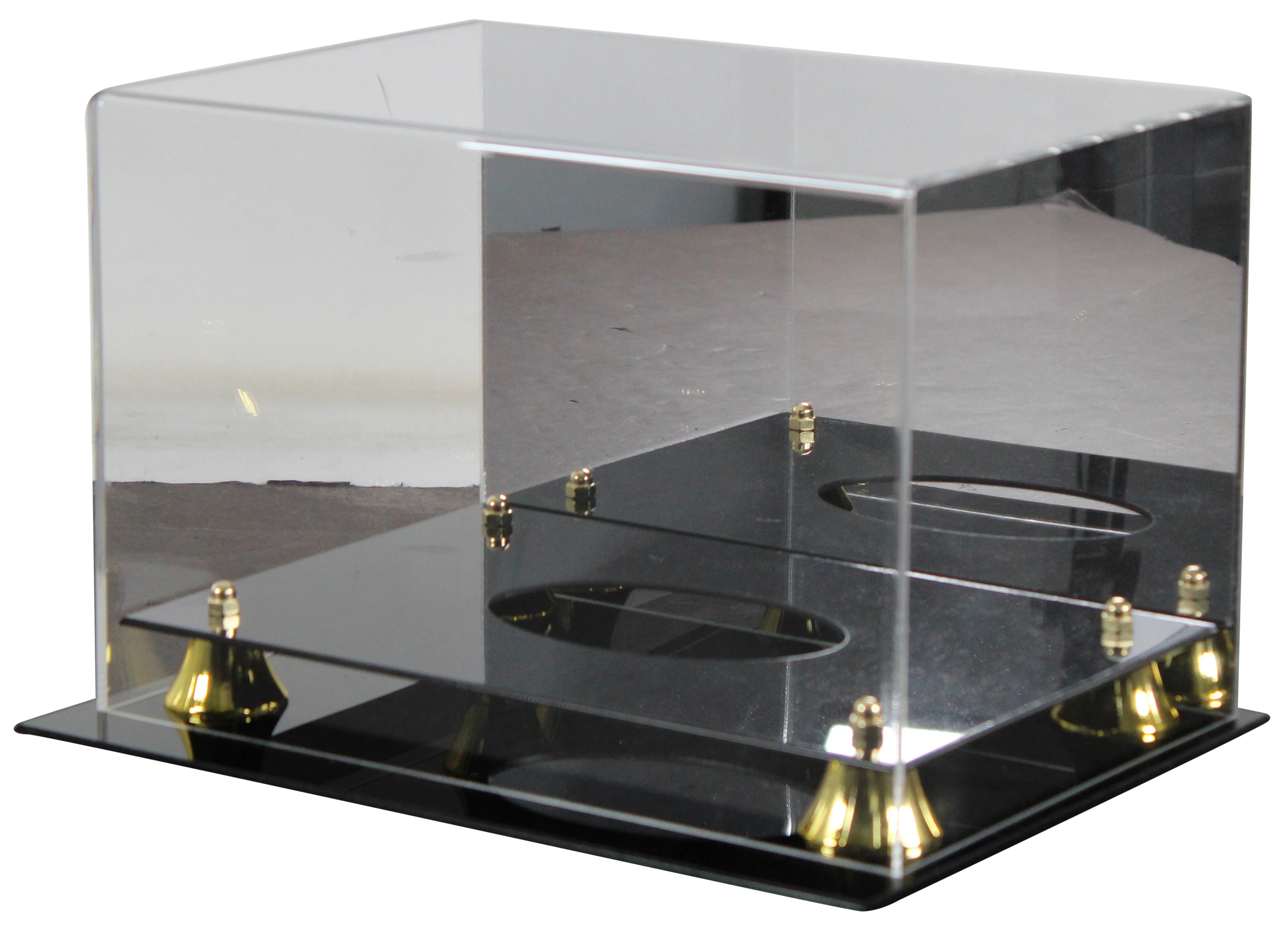 Deluxe Acrylic Football Mirrored Back Display Case - Image 3