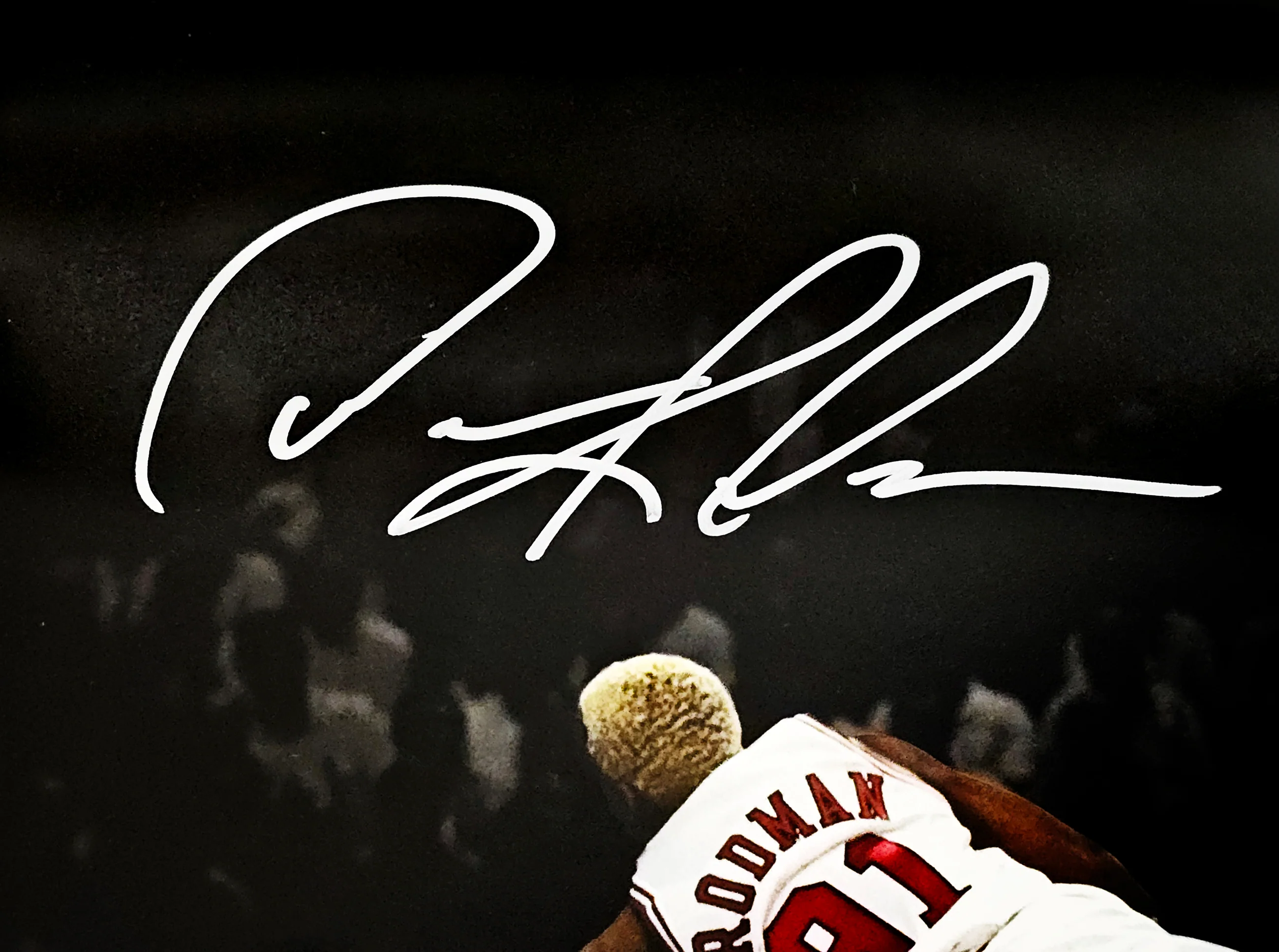 Dennis Rodman Autographed 11x14 Photo Chicago Bulls Beckett BAS Witness Stock #220711 - Image 2