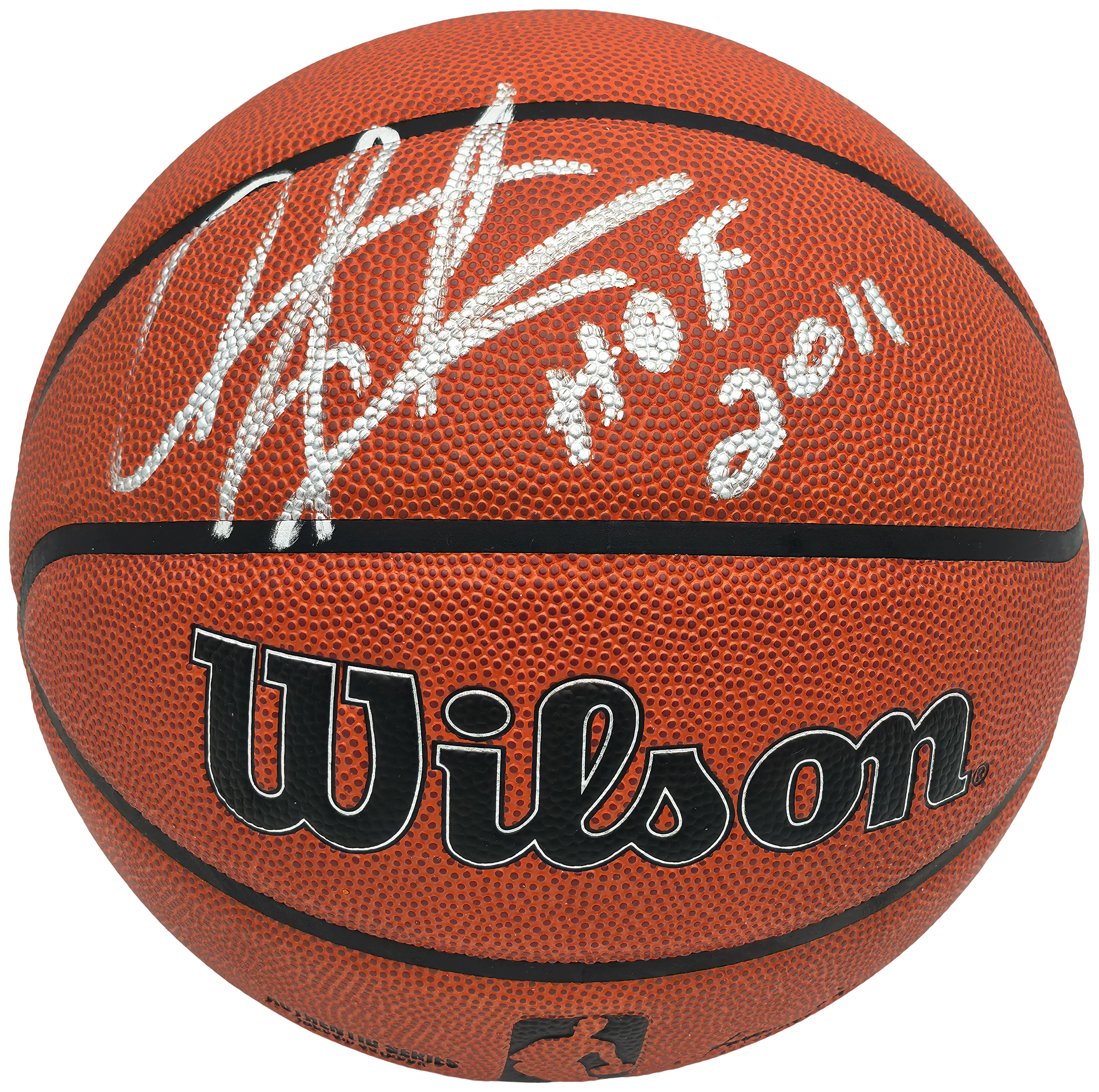 Dennis Rodman Autographed Authentic Indoor/Outdoor Basketball Chicago Bulls "HOF 2011" Beckett BAS Witness Stock #256866