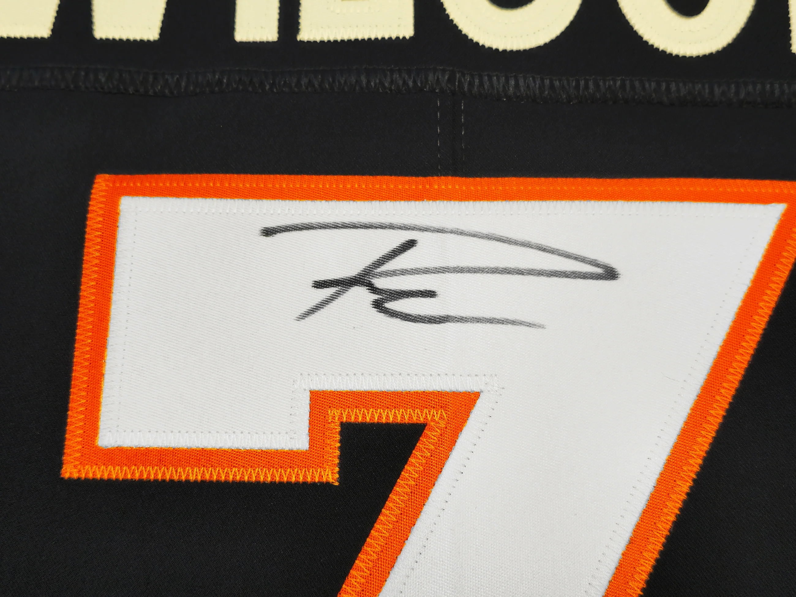 Denver Broncos Russell Wilson Autographed Blue Nike Elite Jersey Size 48 Fanatics Holo Stock #227954 - Image 4