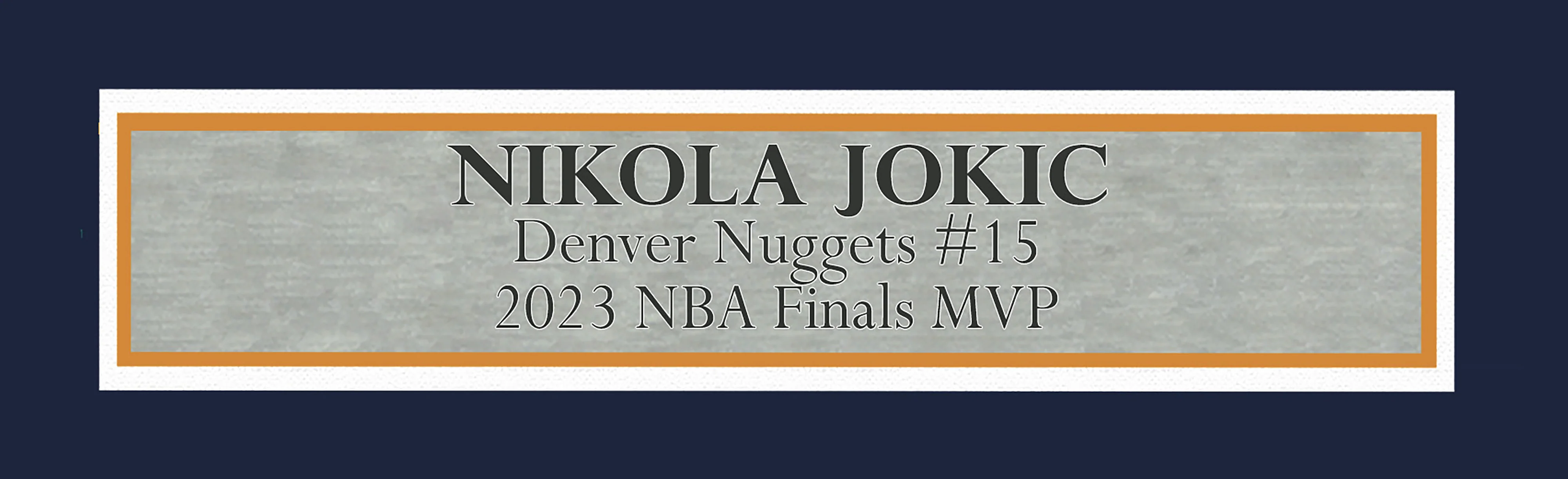 Denver Nuggets Nikola Jokic Autographed Framed Blue Jersey JSA Stock #238359 - Image 5