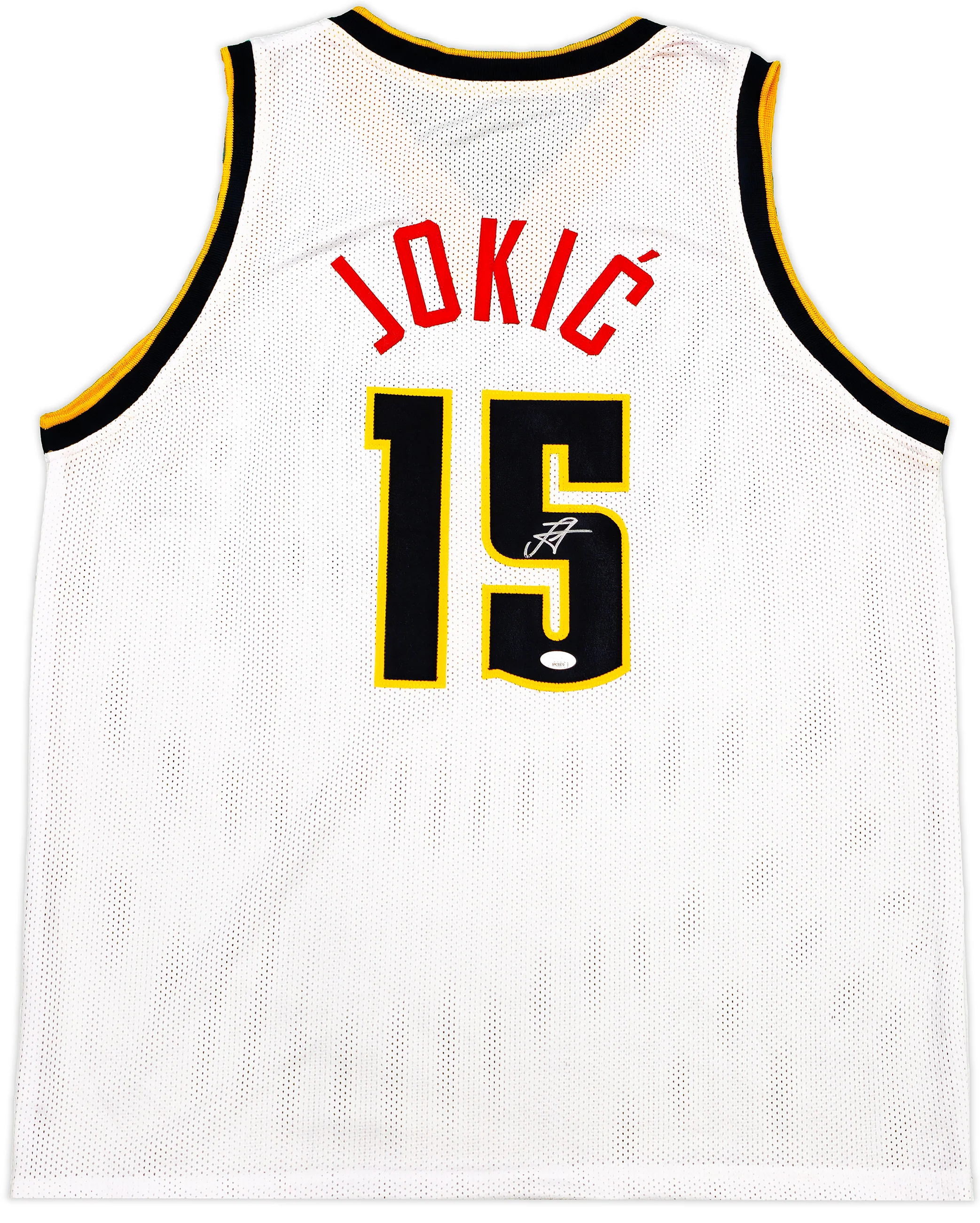 Denver Nuggets Nikola Jokic Autographed White Jersey JSA Stock #232743 - Image 2
