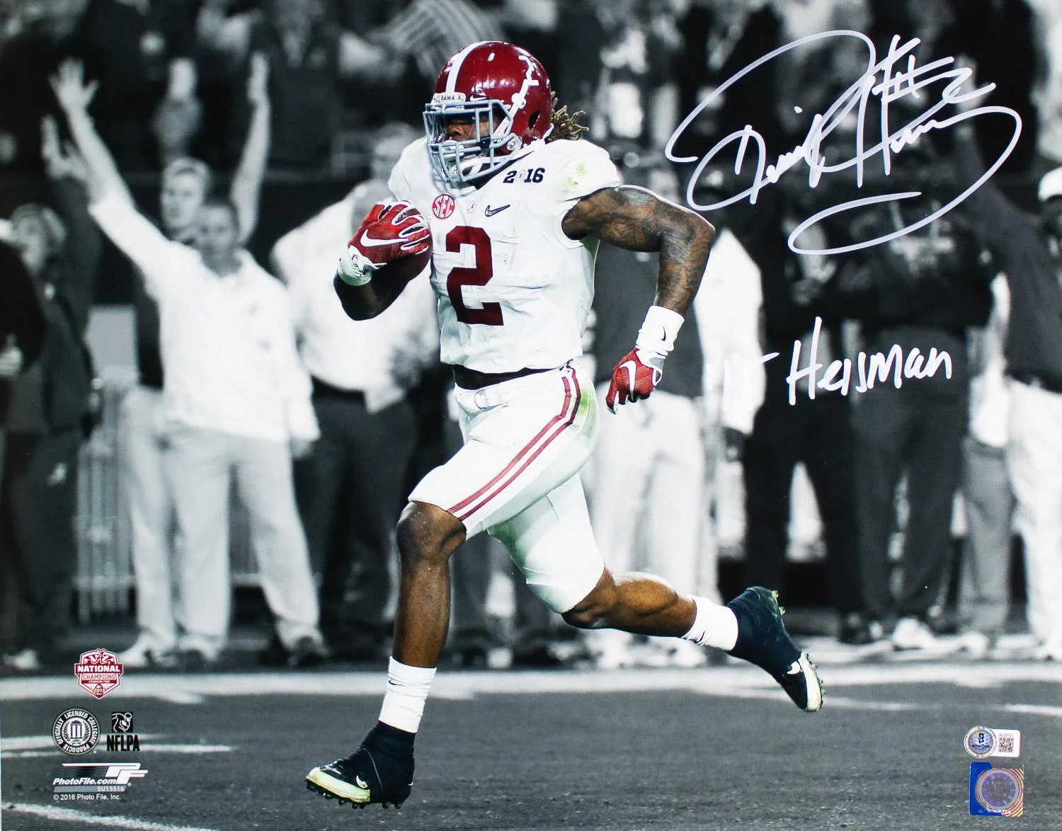 Derrick Henry Signed 16x20 Alabama Photo 15 Heisman BAS